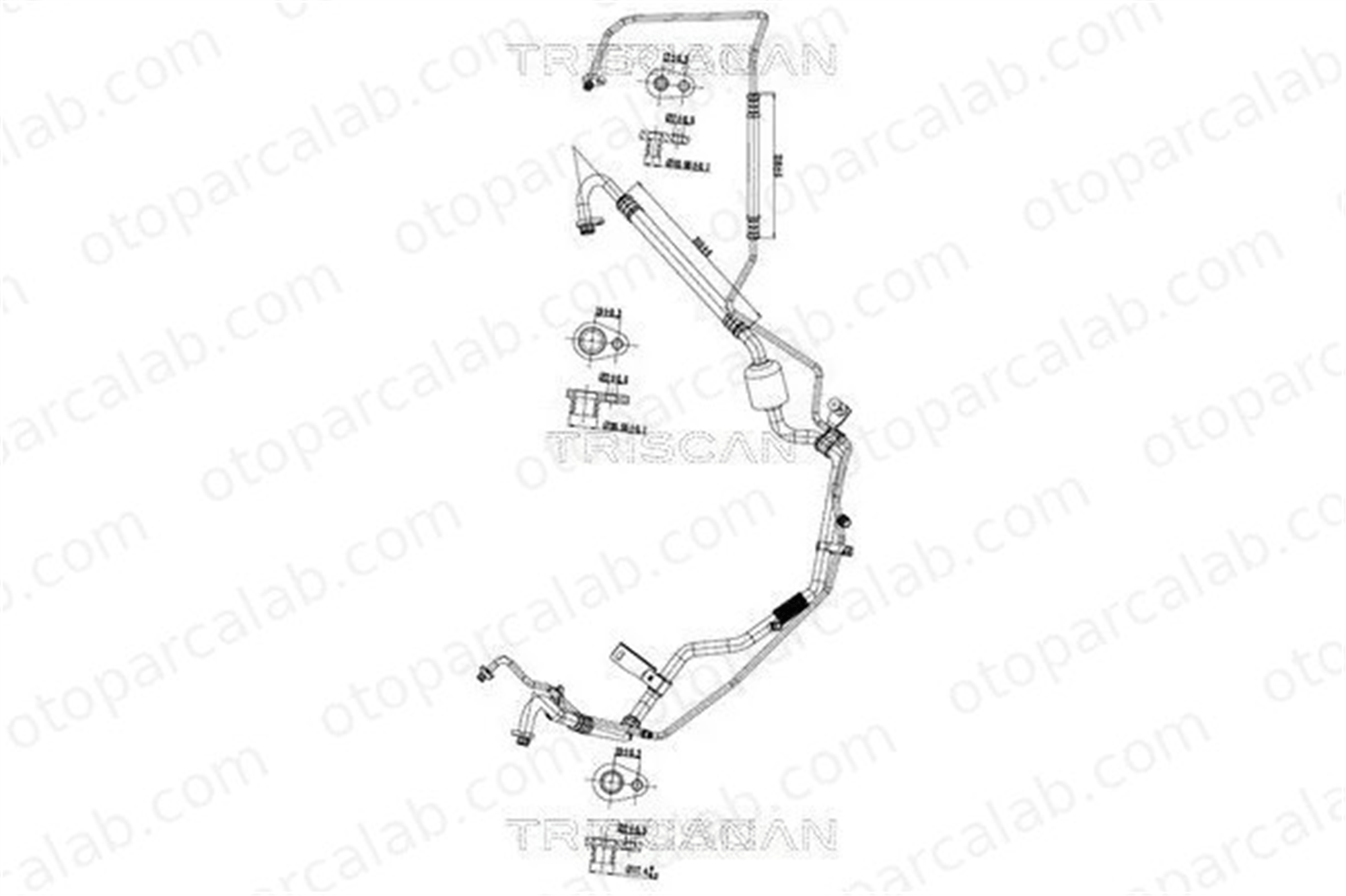 PSA ORJINAL 9800886980 Klima Hortumu PEUGEOT 207 207 SW 9800886980 647705