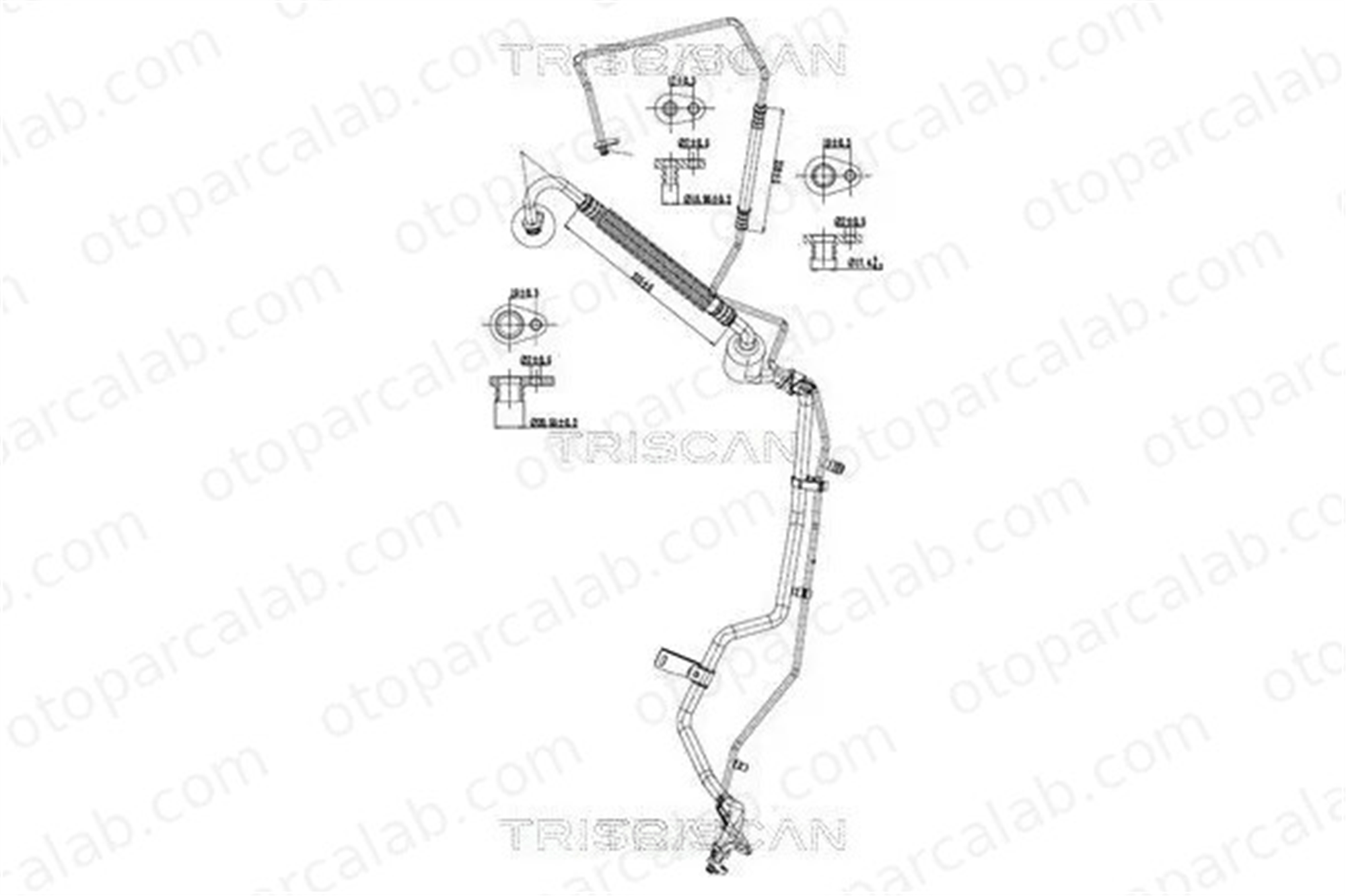 PSA ORJINAL 9800975380 Klima Hortumu PEUGEOT 207 207 SW 9800975380 6460TV