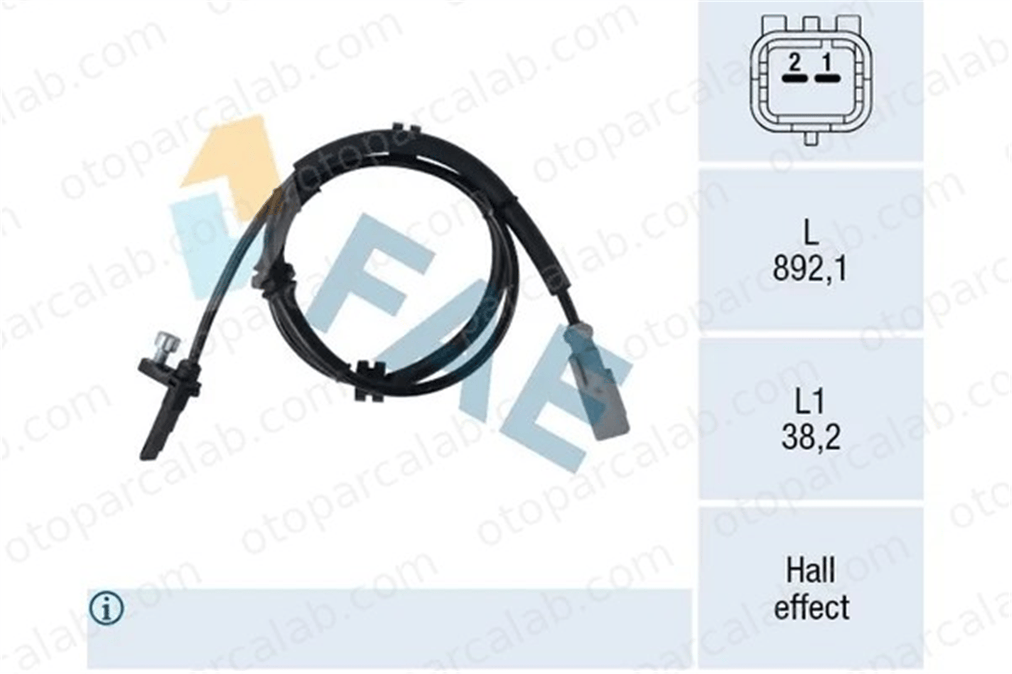 PSA ORJINAL 9806039580 Abs Sensörü Ön Sağ veya Sol CITROËN SPACETOURER Minibüs/Otobüs JUMPY Panelvan/Van 9806039580 SU001A3902