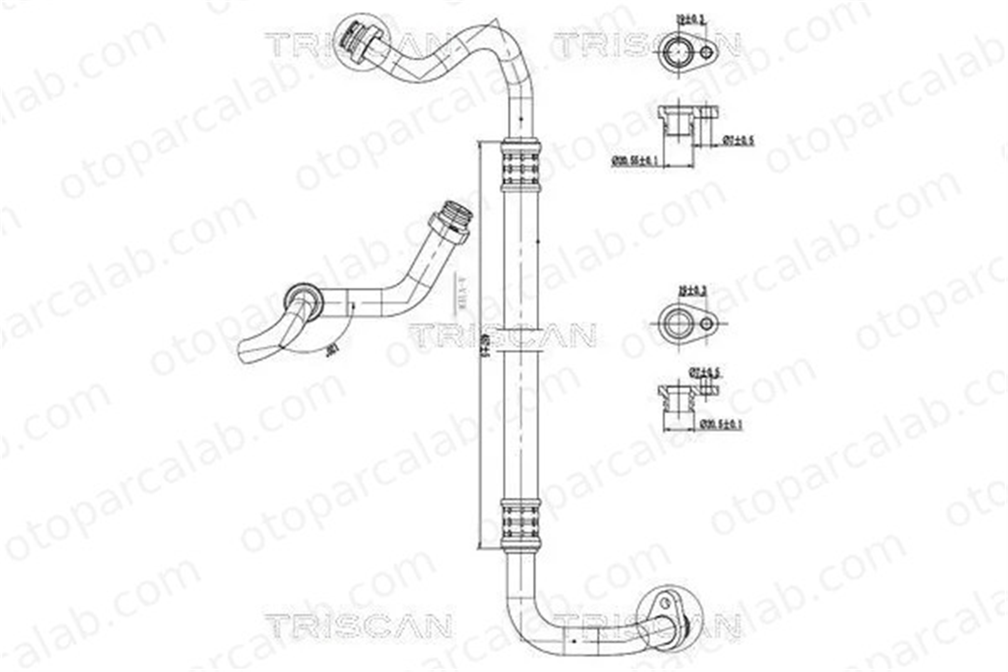 PSA ORJINAL 9807256280 Klima Hortumu CITROËN BERLINGO Kasa/büyük limuzin PEUGEOT 308 II 9807256280