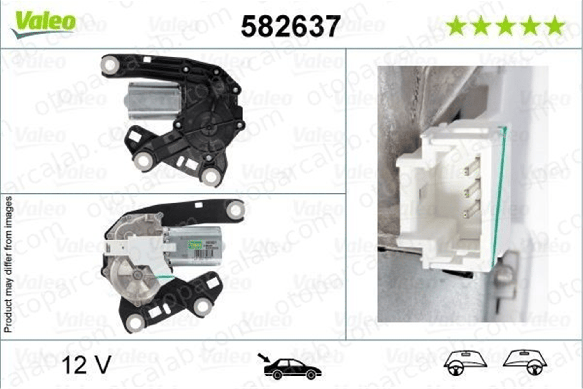 PSA ORJINAL 9812666580 Silecek Mekanizma Motoru Arka CITROËN JUMPY Panelvan/Van SPACETOURER Minibüs/Otobüs 9812666580
