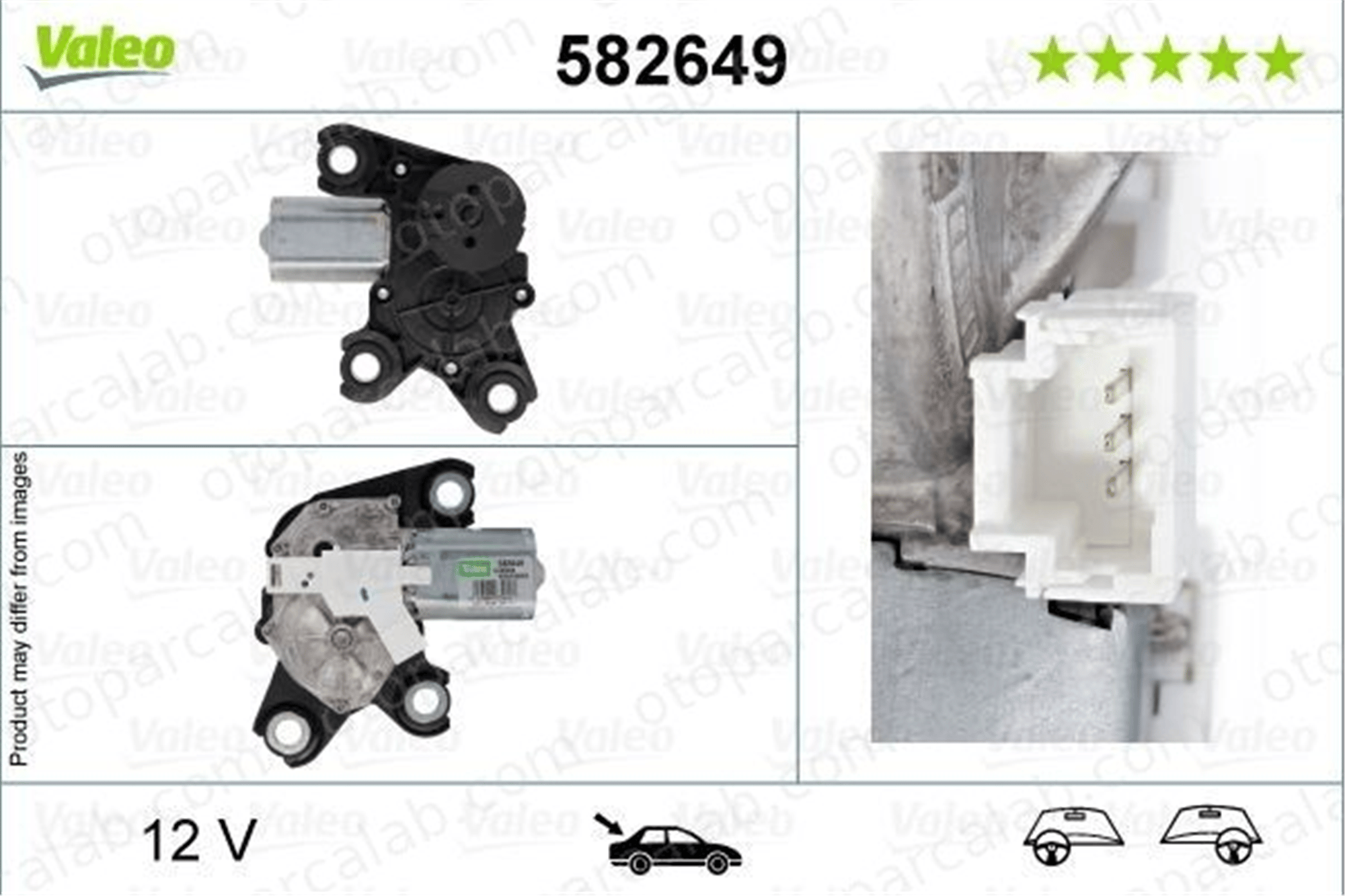 PSA ORJINAL 9812673080 Silecek Mekanizma Motoru Arka CITROËN JUMPY Panelvan/Van SPACETOURER Minibüs/Otobüs 9812673080