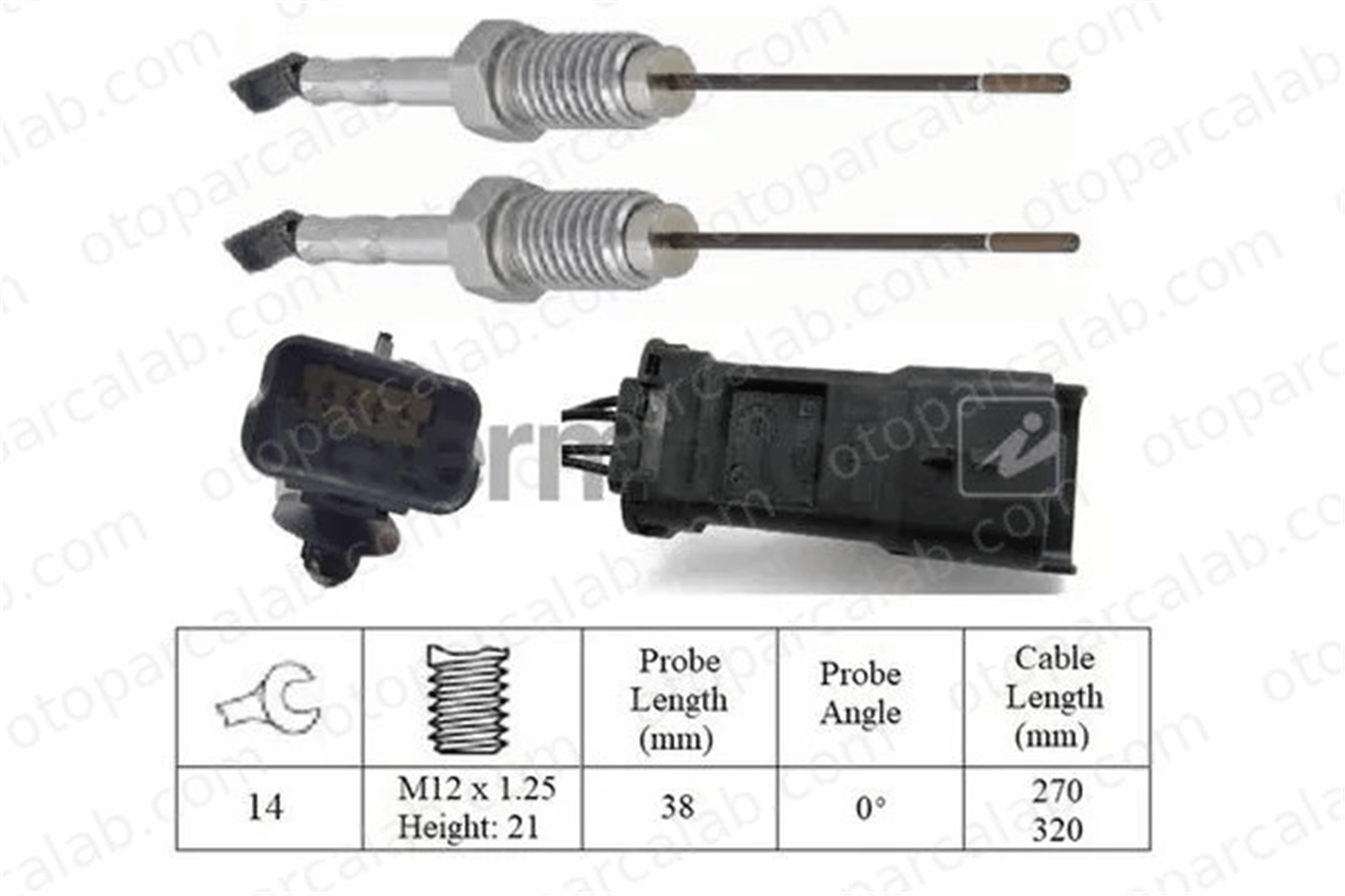 PSA ORJINAL 9814103480 Egzoz Sıcaklık Sensörü CITROËN JUMPER Panelvan/Van PEUGEOT BOXER Minibüs/Otobüs 9814103480