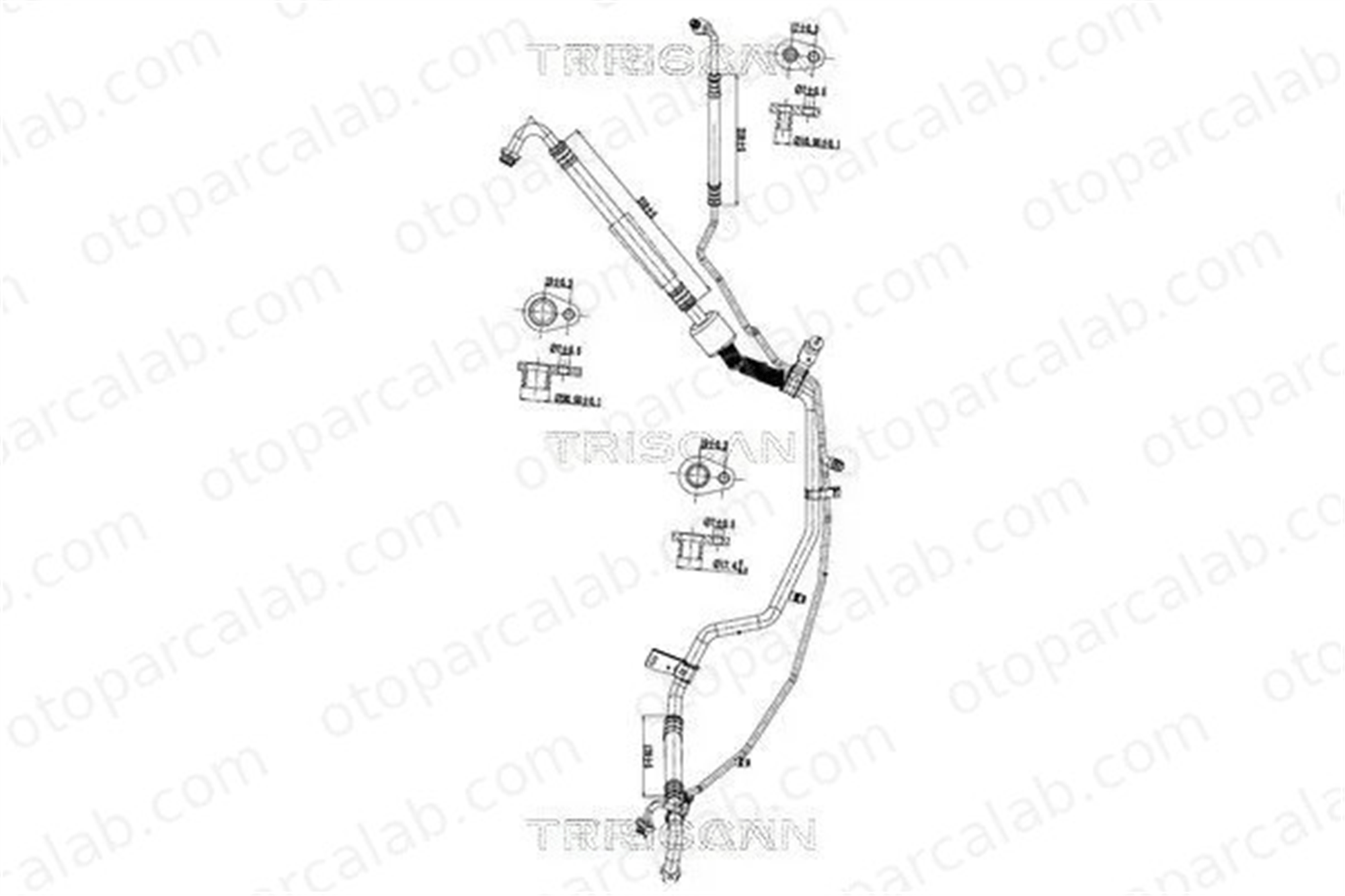 PSA ORJINAL 9819311380 Klima Hortumu PEUGEOT 2008 I CITROËN C3 AIRCROSS II 9819311380 9678309780