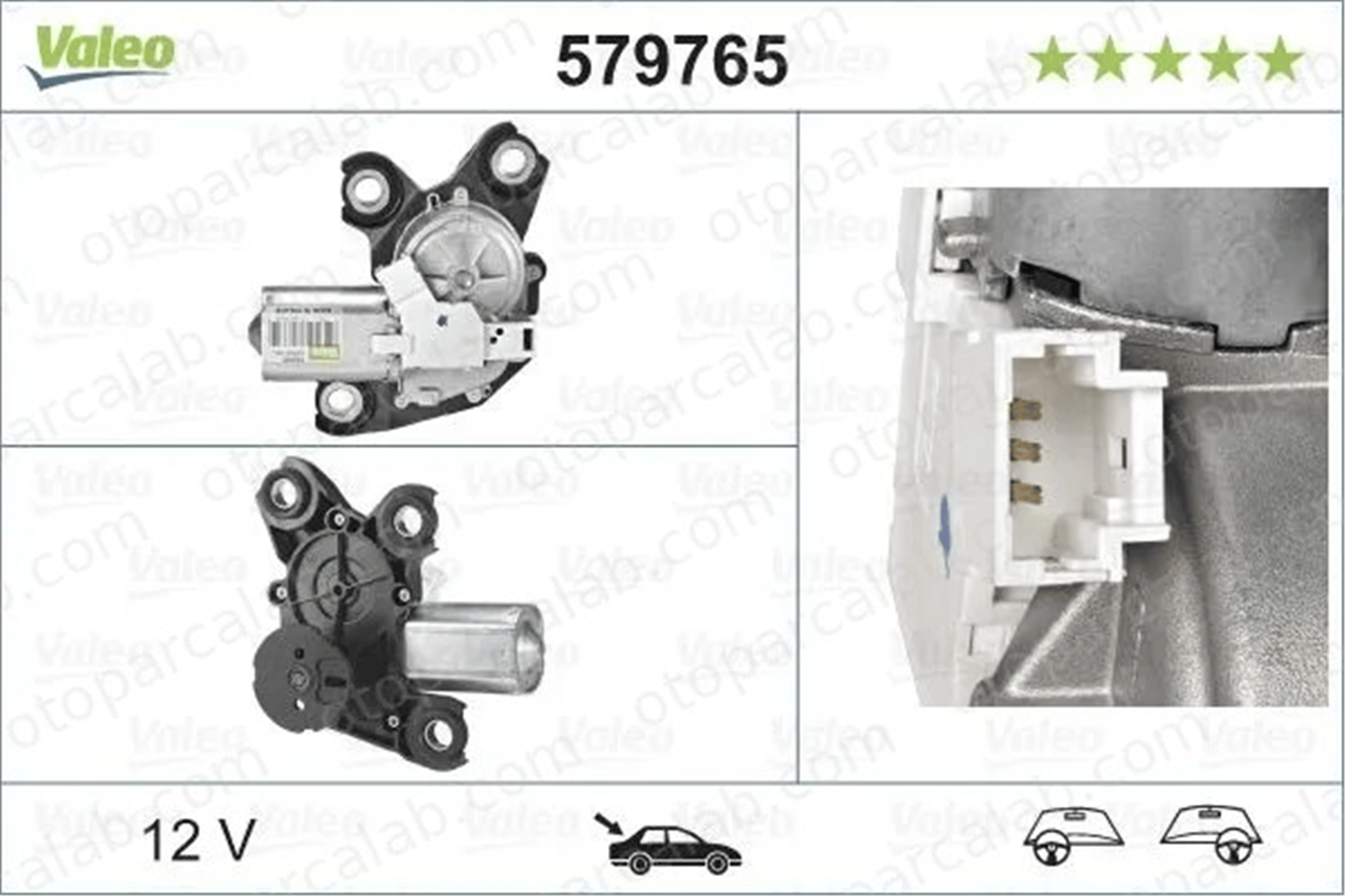 PSA ORJINAL 9840123880 Silecek Mekanizma Motoru Arka PEUGEOT PARTNER Kasa/büyük limuzin CITROËN BERLINGO Kasa/büyük limuzin 9840123880