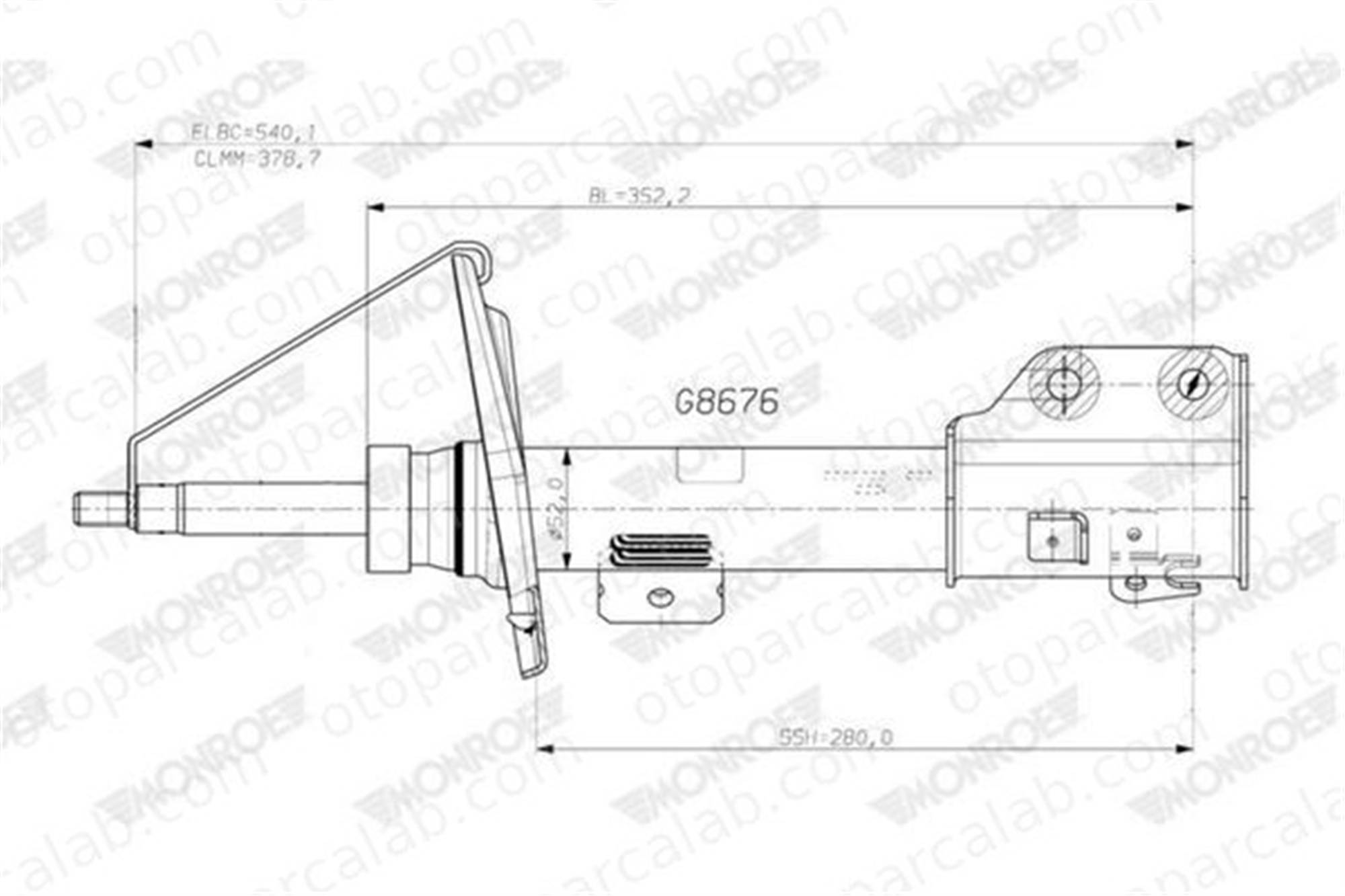 PSA ORJINAL 9844512280 Amortisör Ön Sağ PEUGEOT 2008 II DS DS 3 CROSSBACK 9844512280 9831087280