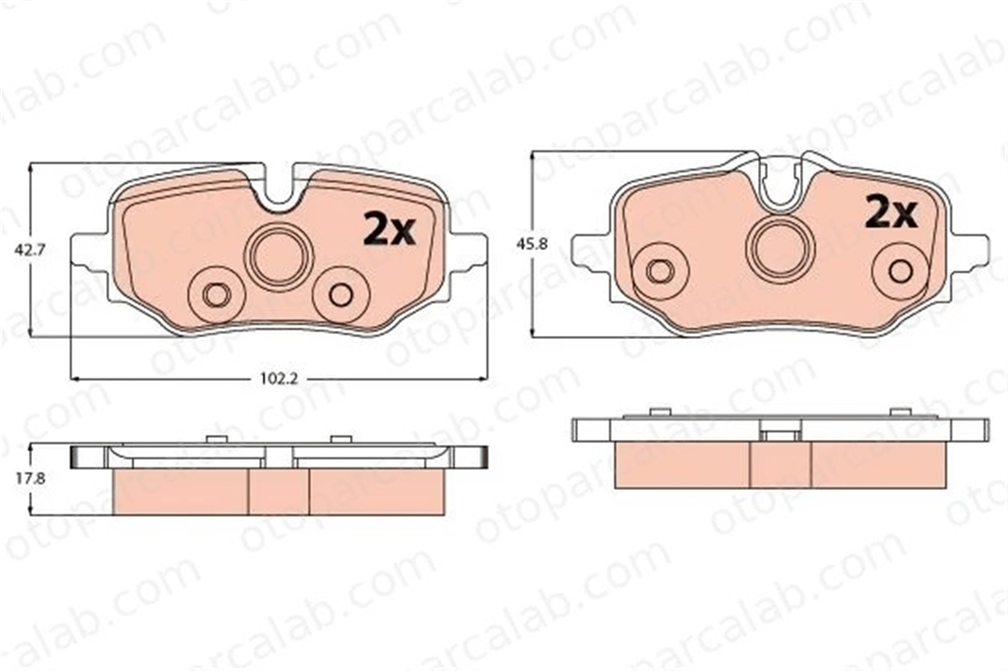 PSA ORJINAL YL01896380 Fren Disk Balata Ön PEUGEOT 308 II 308 SW II YL01896380 1609000680