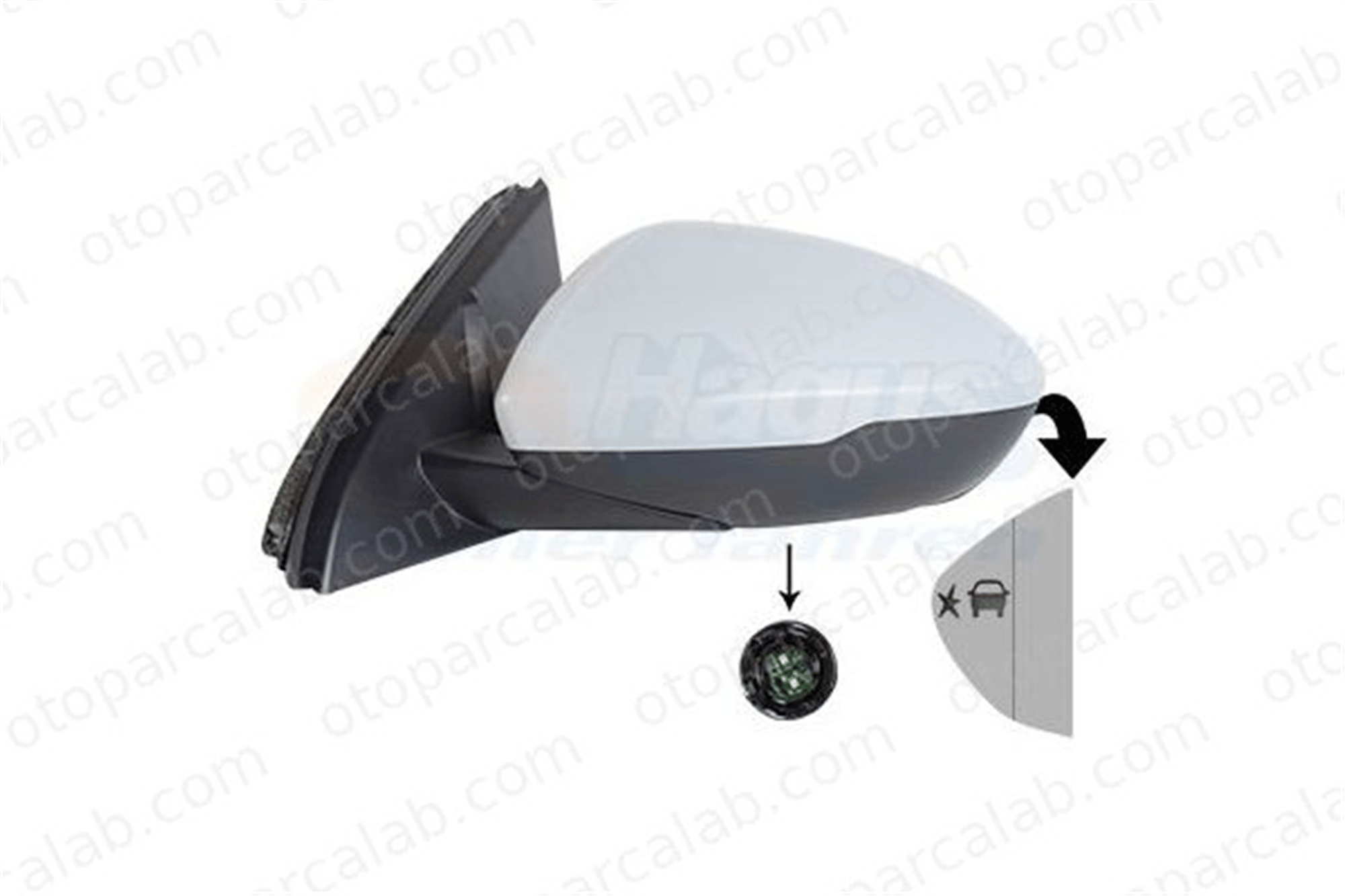 PSA ORJINAL YR003583FX Dikiz Aynası Dış Sol OPEL INSIGNIA B Grand Sport INSIGNIA B Sports Tourer YR003583FX 13396540