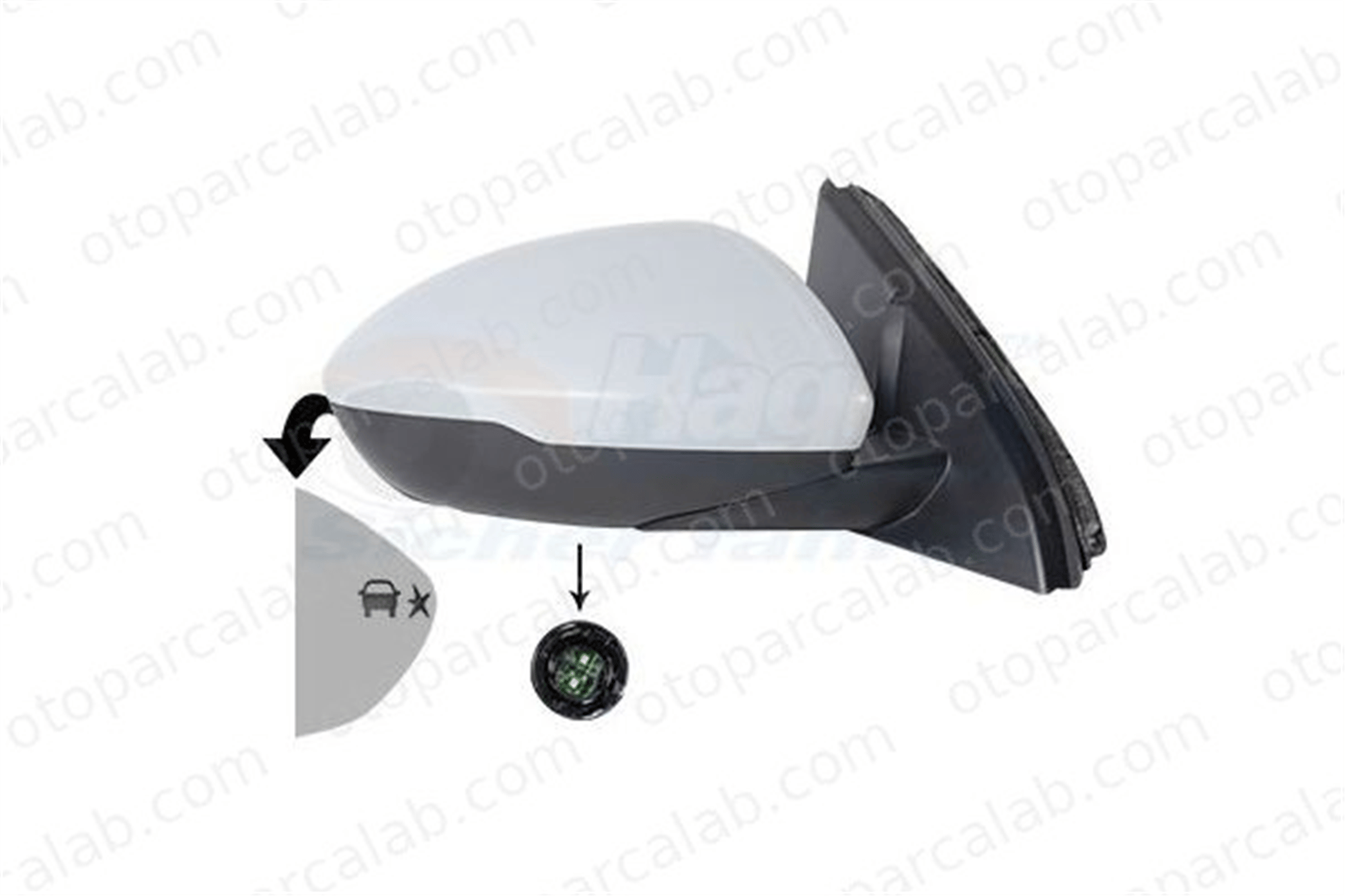 PSA ORJINAL YR003584FX Dikiz Aynası Dış Sağ OPEL INSIGNIA B Grand Sport INSIGNIA B Sports Tourer YR003584FX 13396541