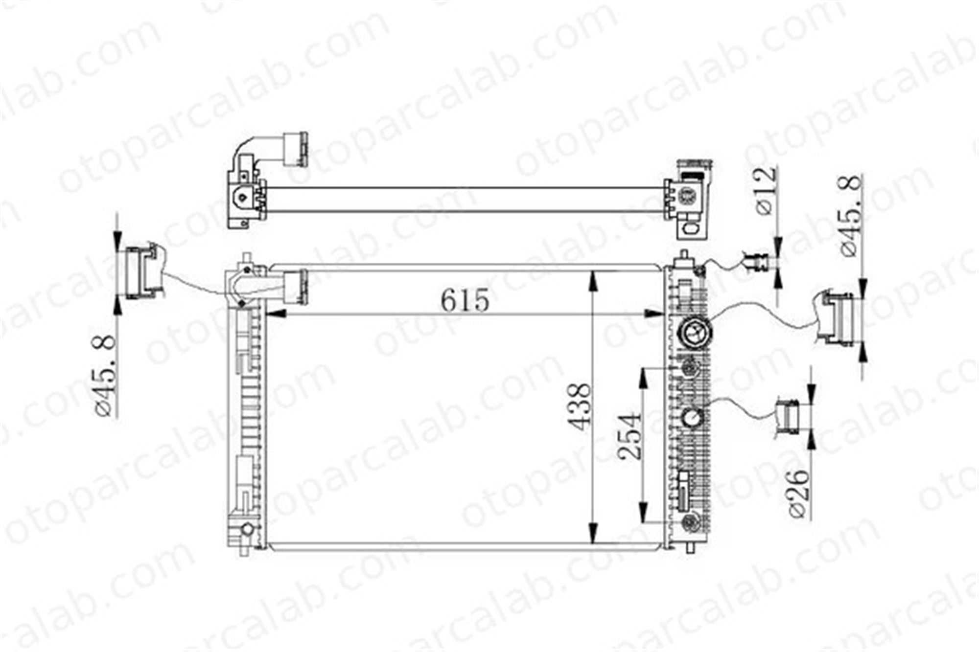 RADISEN RR 606515 Su Radyatörü INFINITI Q50 Q60 Coupe 214604GD0A 214604GD5A