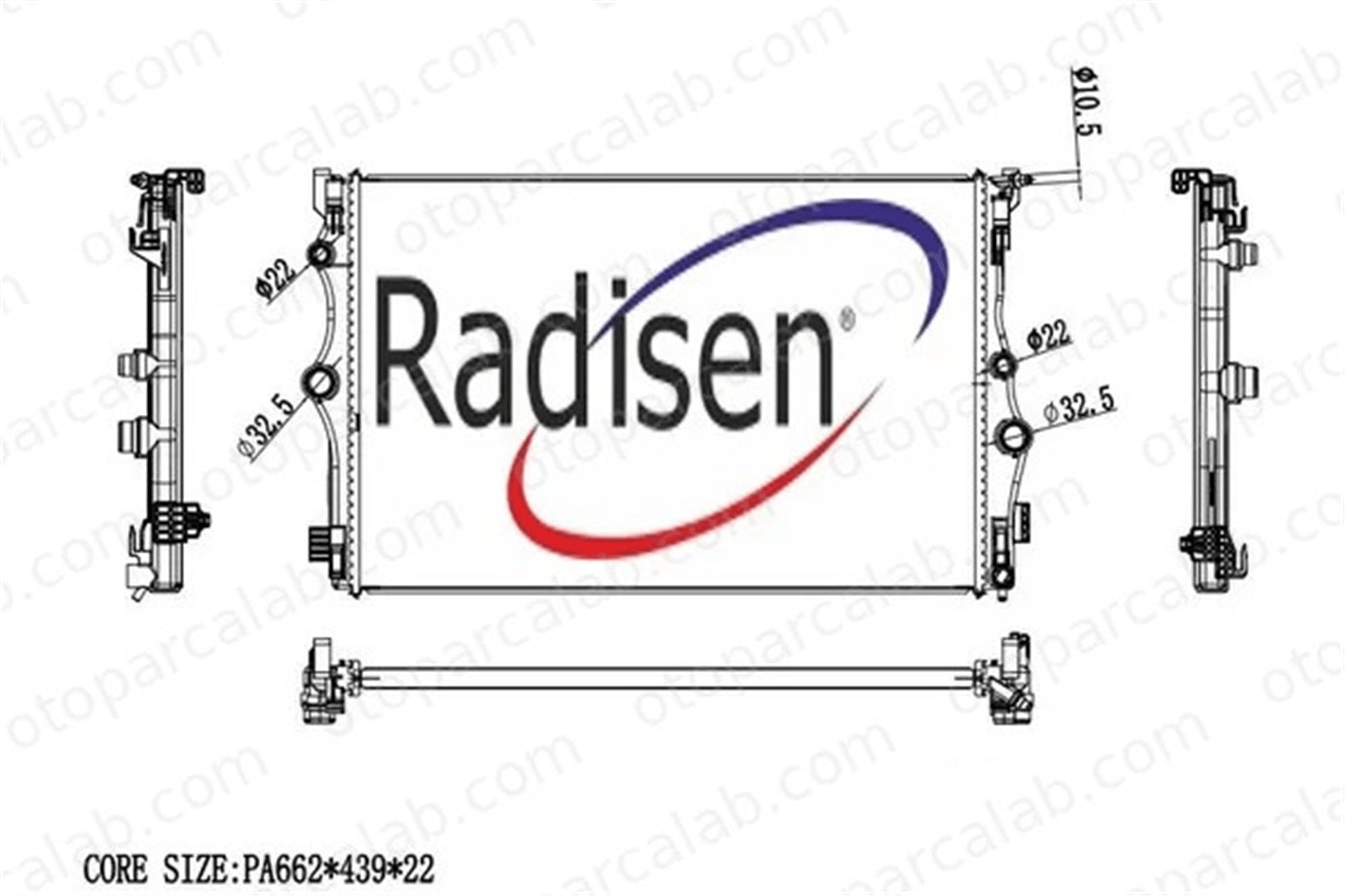 RADISEN RR 606815 Su Radyatörü MERCEDES-BENZ B-SERISI Sports Tourer A-SERISI A2475000203 247500020368