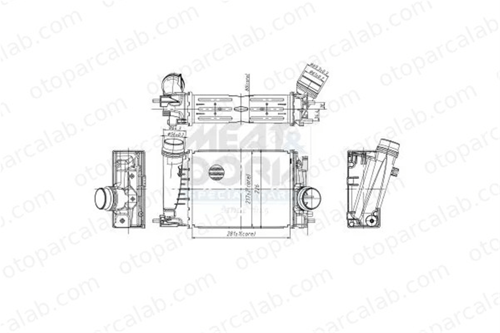 RENAULT ORJINAL 144962803R Turbo Radyatörü RENAULT MEGANE IV Grandtour MEGANE IV Hatchback 144962803R