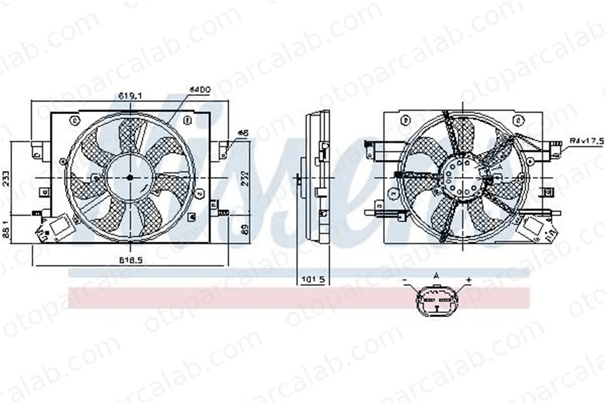 RENAULT ORJINAL 214813773R Radyatör Fan ve Motoru DACIA DUSTER DUSTER Kasa/SUV 214813773R 214751875R