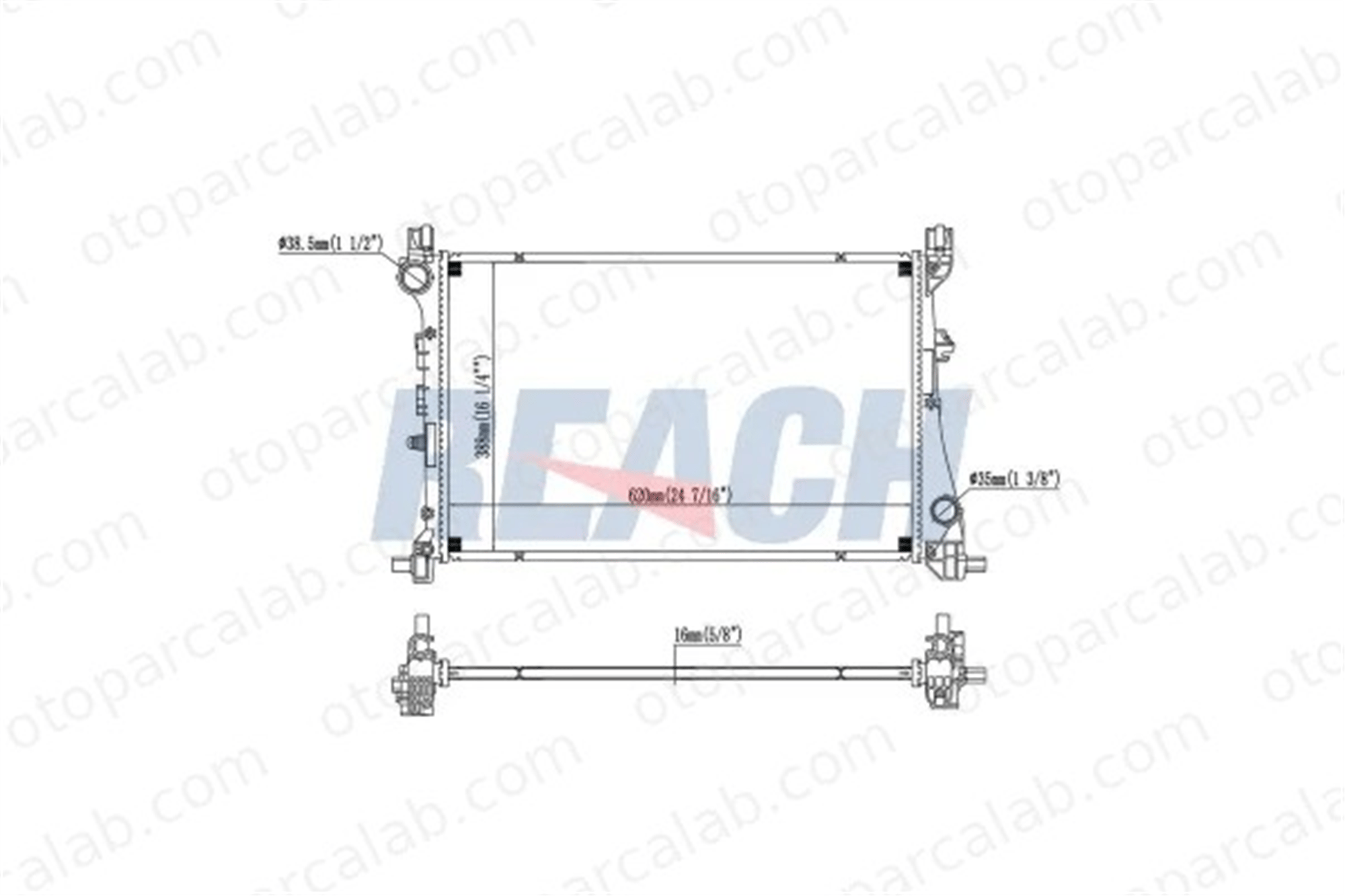 RENAULT ORJINAL 217535442R Su Radyatörü FIAT TIPO Hatchback TIPO Station wagon 52052220 52015588