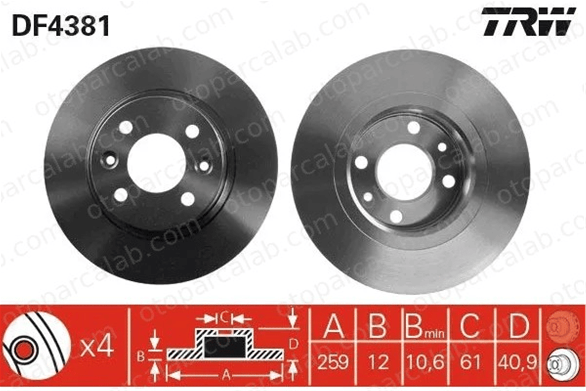 RENAULT ORJINAL 402065345R Fren Disk Ayna Ön Sağ ve Sol DACIA LOGAN SANDERO 402065345R 6001547683