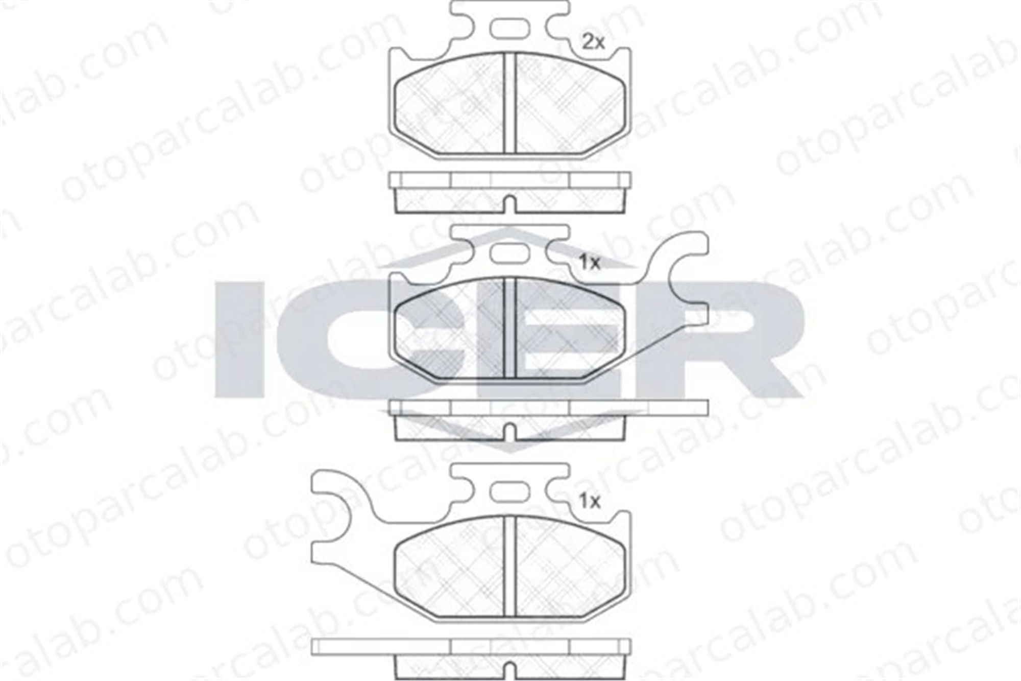 RENAULT ORJINAL 410607103R Fren Disk Balata Ön RENAULT TWIZY 410607103R 410607828R