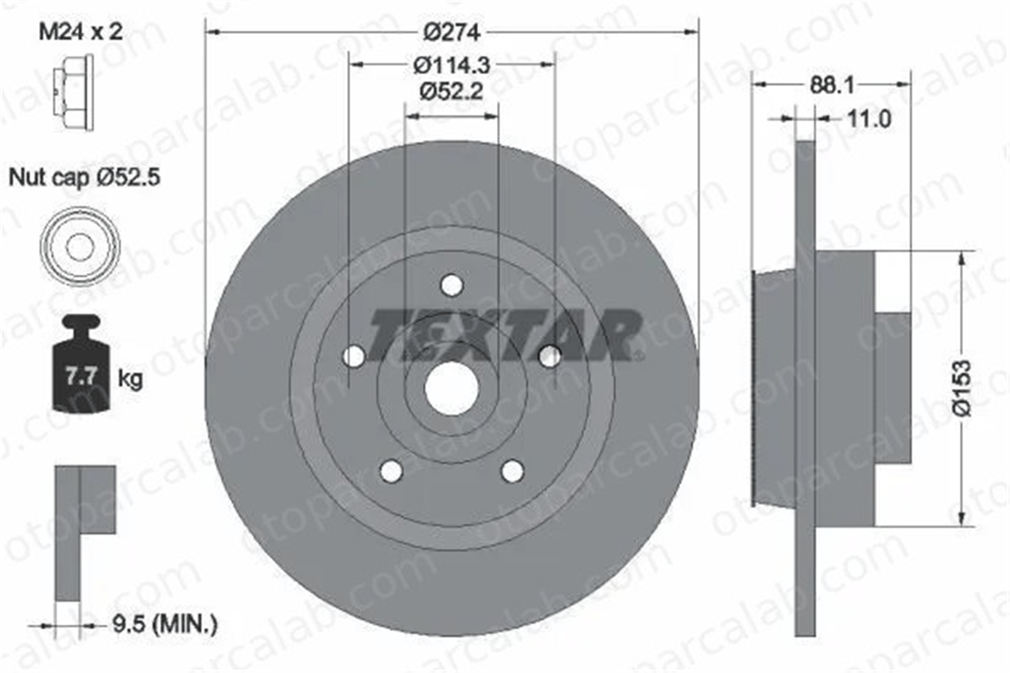 RENAULT ORJINAL 432024048R Fren Disk Ayna Arka Sağ ve Sol RENAULT SCÉNIC III GRAND SCÉNIC III 432020984R 402029646R
