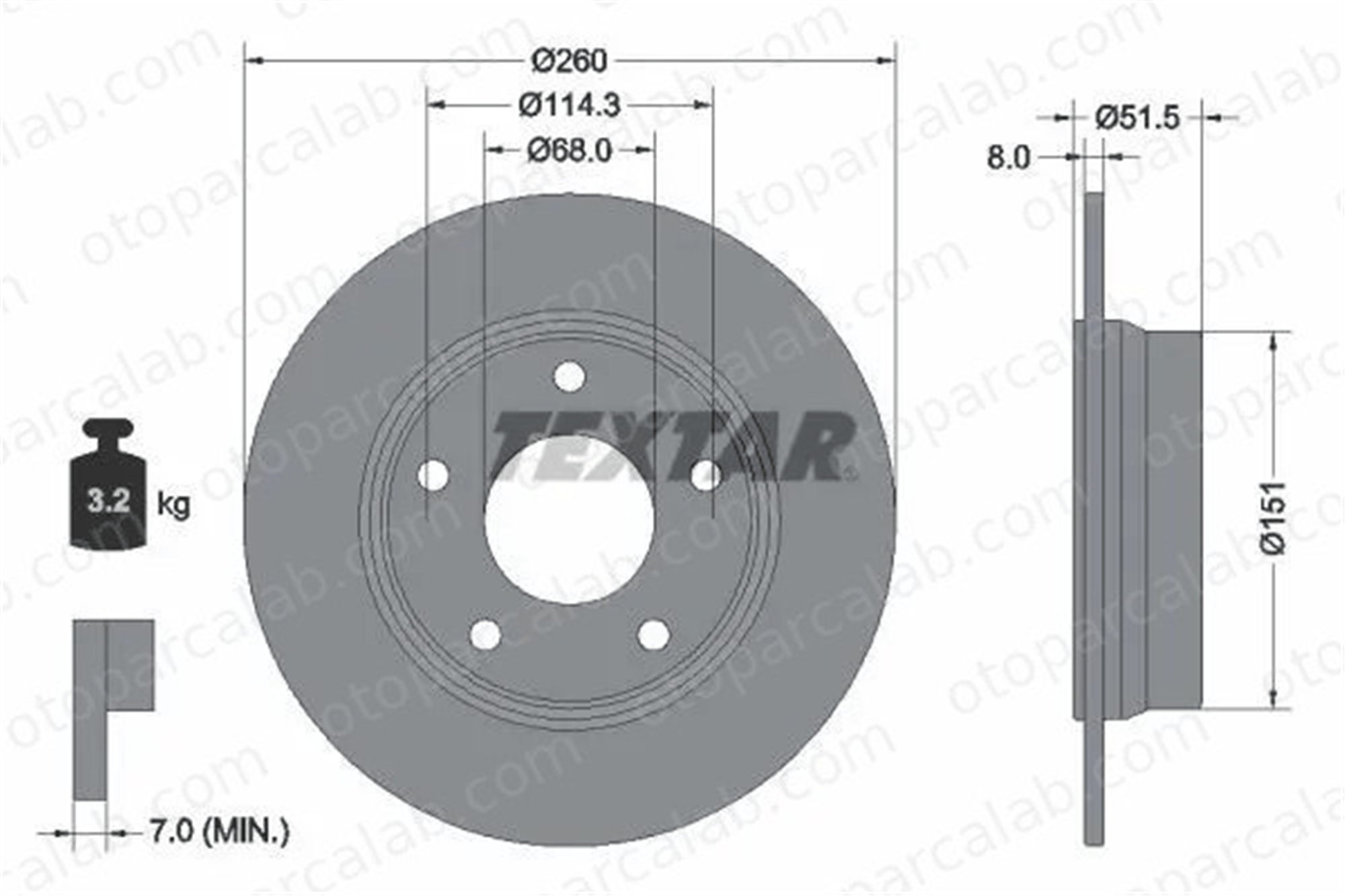 RENAULT ORJINAL 432067177R Fren Disk Ayna Arka Sağ ve Sol RENAULT ARKANA I 432067177R 432066LA0A