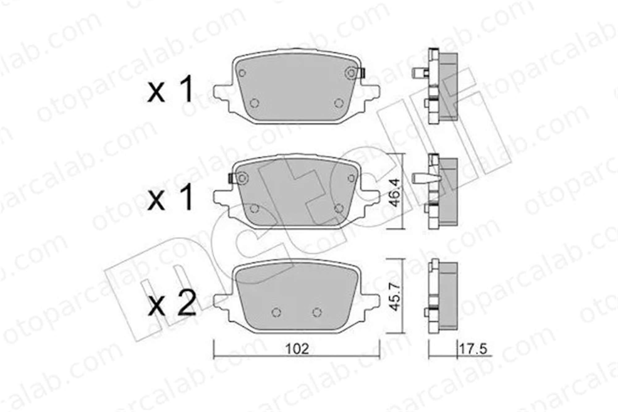 RENAULT ORJINAL 440607734R Fren Disk Balata Ön FORD ESCORT I ESCORT II 440607734R 4406000Q4A
