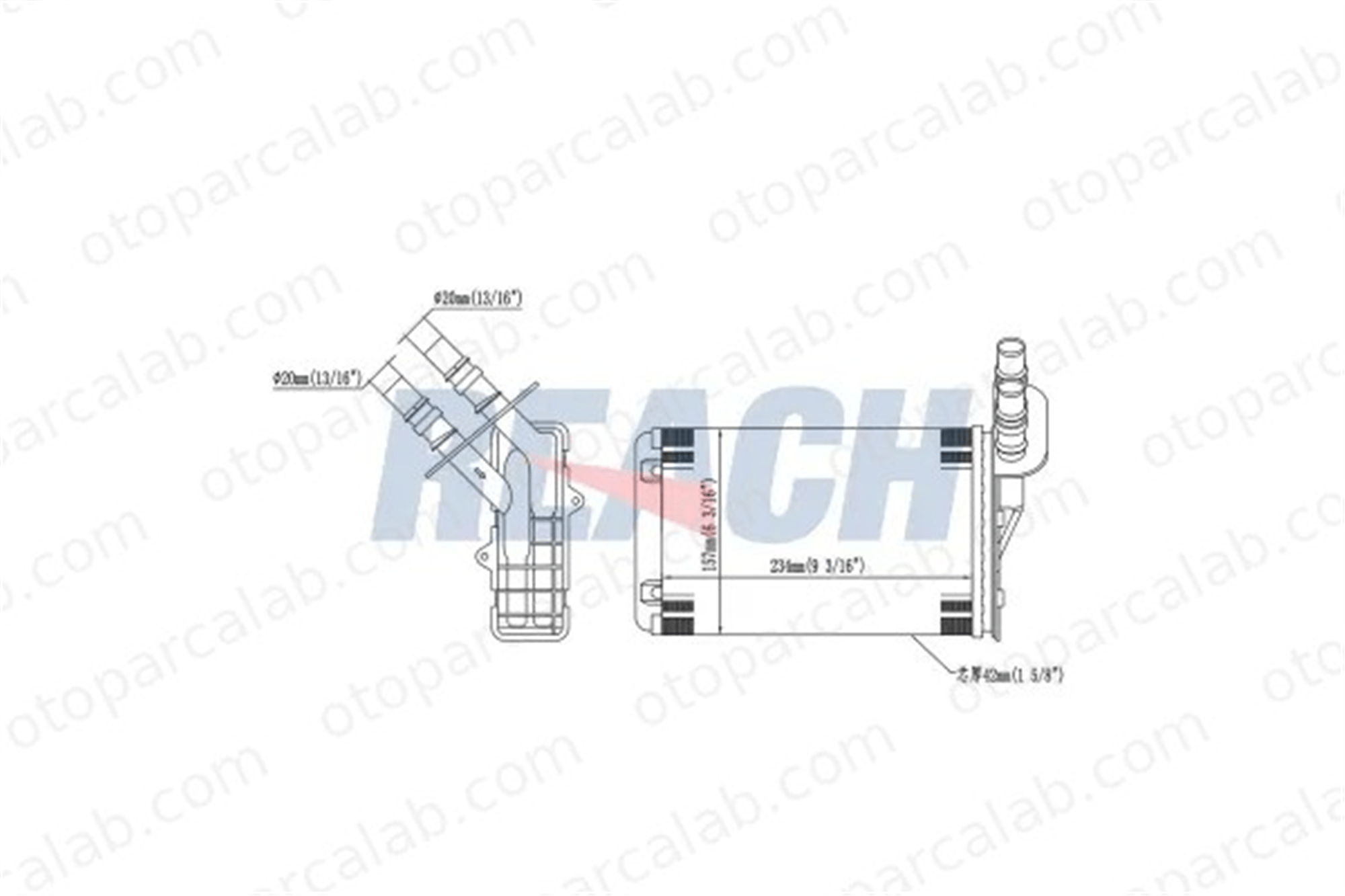 RENAULT ORJINAL 7701044790 Kalorifer Radyatörü RENAULT CLIO II THALIA I 7701044790 7701045552