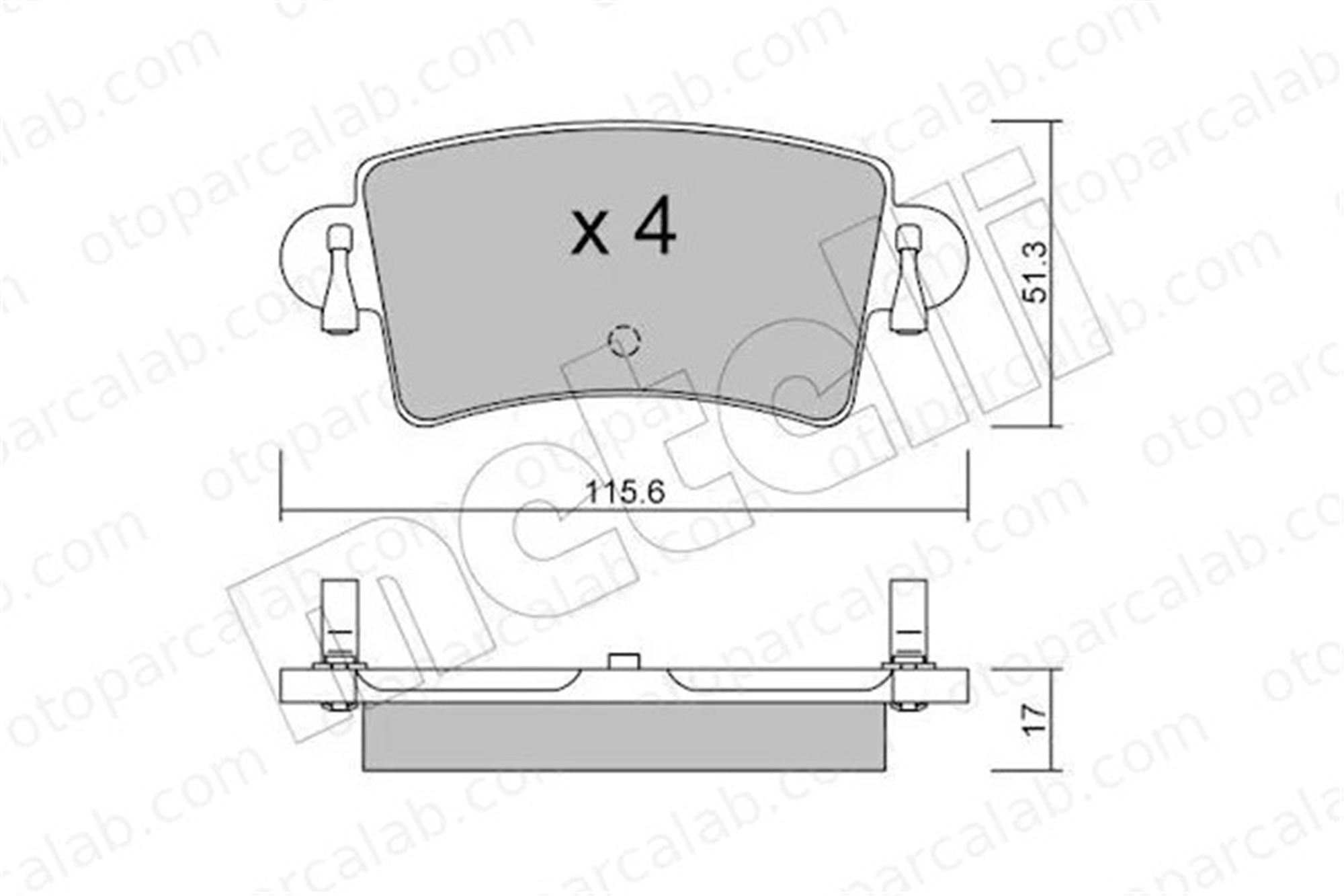 RENAULT ORJINAL 7701206763 Fren Disk Balata Arka OPEL MOVANO A Panelvan/Van RENAULT MASTER II Minibüs/Otobüs 7701206763 4406000Q2K