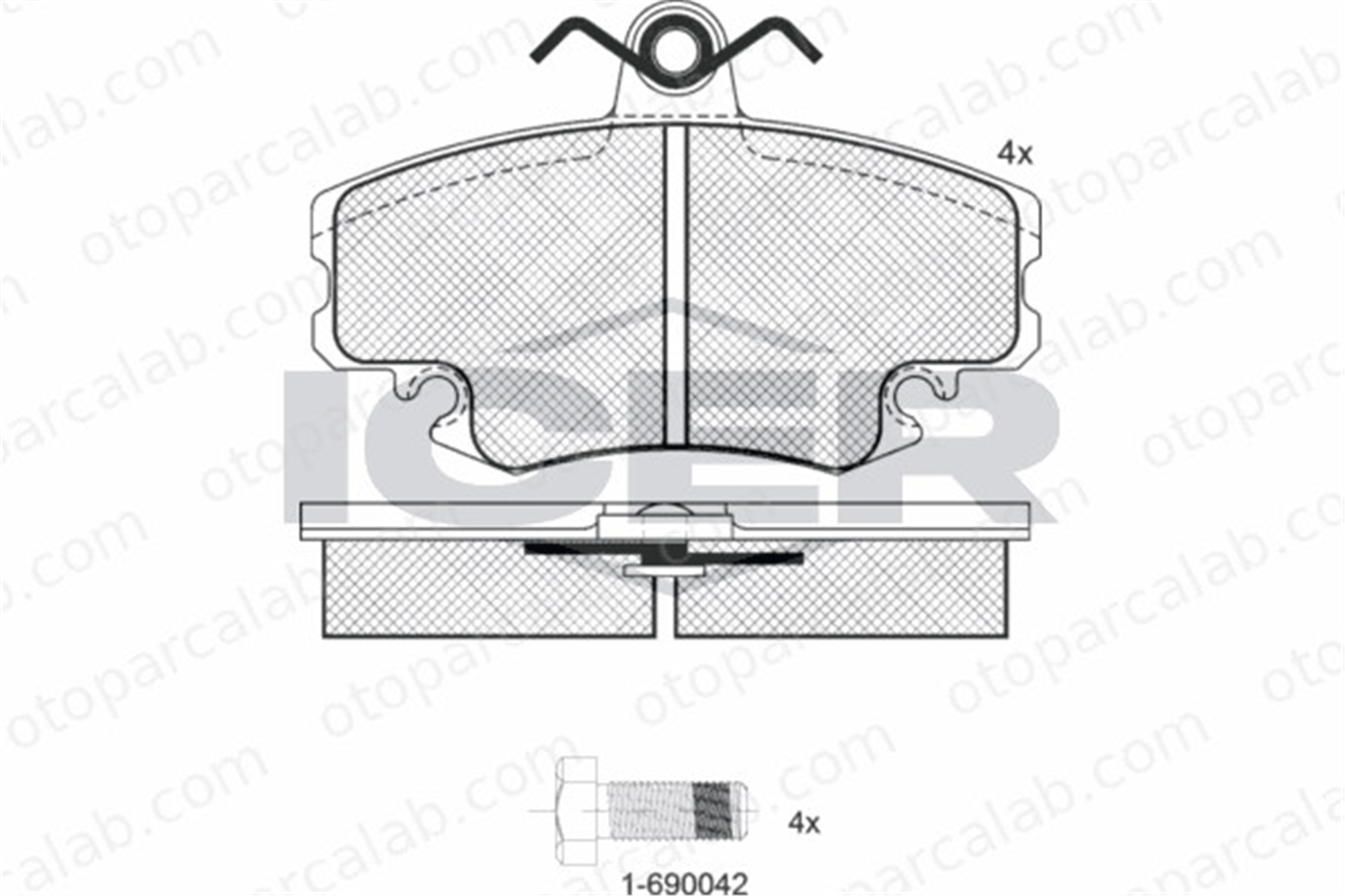 RENAULT ORJINAL 7711946169 Fren Disk Balata Ön RENAULT CLIO II RAPID Kasa/büyük limuzin 7711946169 6001547619