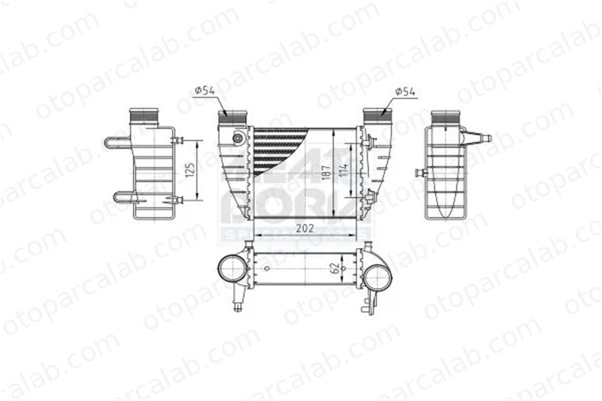 RENAULT ORJINAL 8200471888 Turbo Radyatörü RENAULT CLIO III CLIO III Grandtour 8200471888 14461EM00A