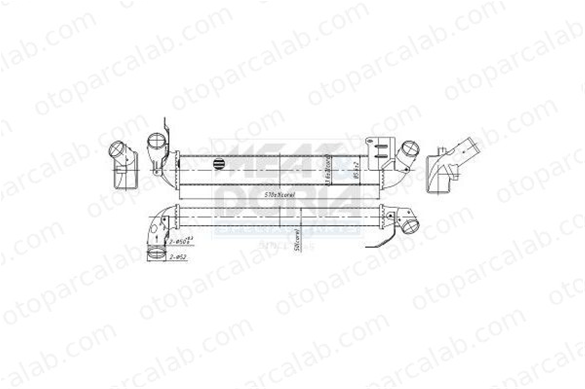 RENAULT ORJINAL 8200742599 Turbo Radyatörü RENAULT CLIO II THALIA I 8200742599 8200245599