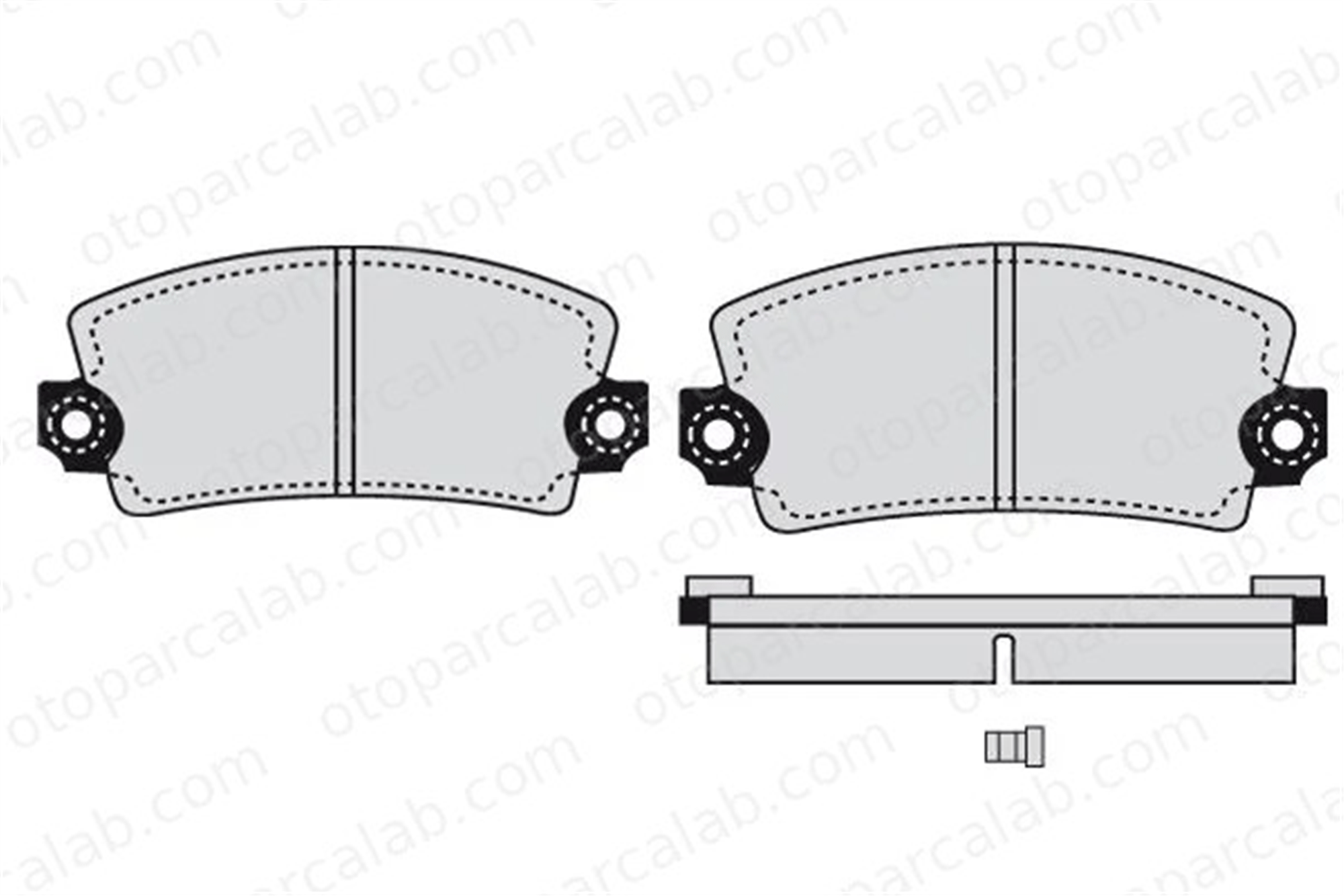 RENAULT ORJINAL 8671095201 Fren Disk Balata Ön CITROËN VISA RENAULT 18 Variable 8671095201 6001545576
