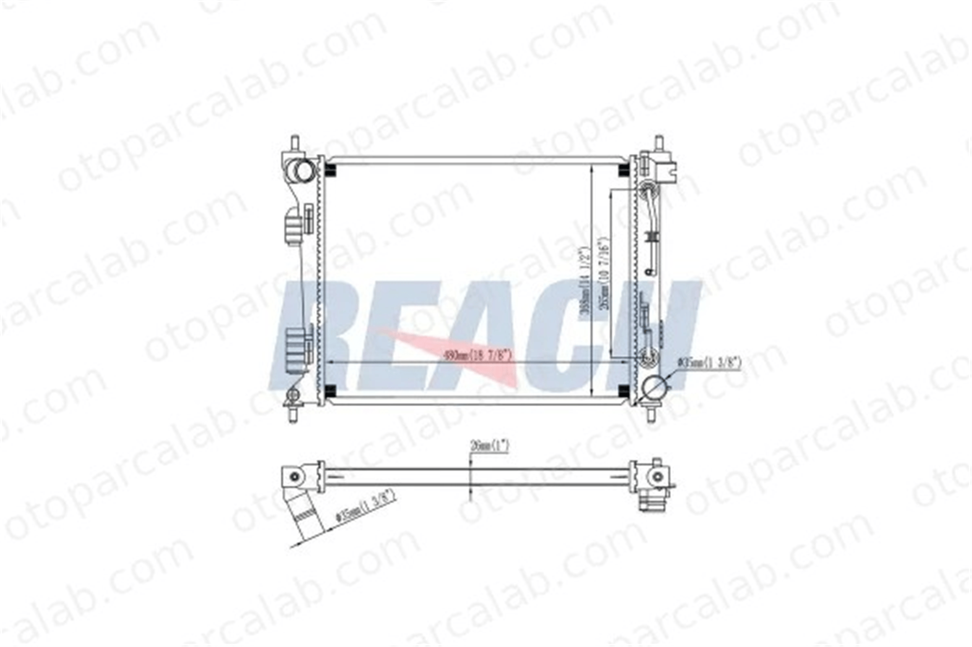 RENAULT ORJINAL 8671095514 Su Radyatörü HYUNDAI ACCENT IV Sedan 253101R350