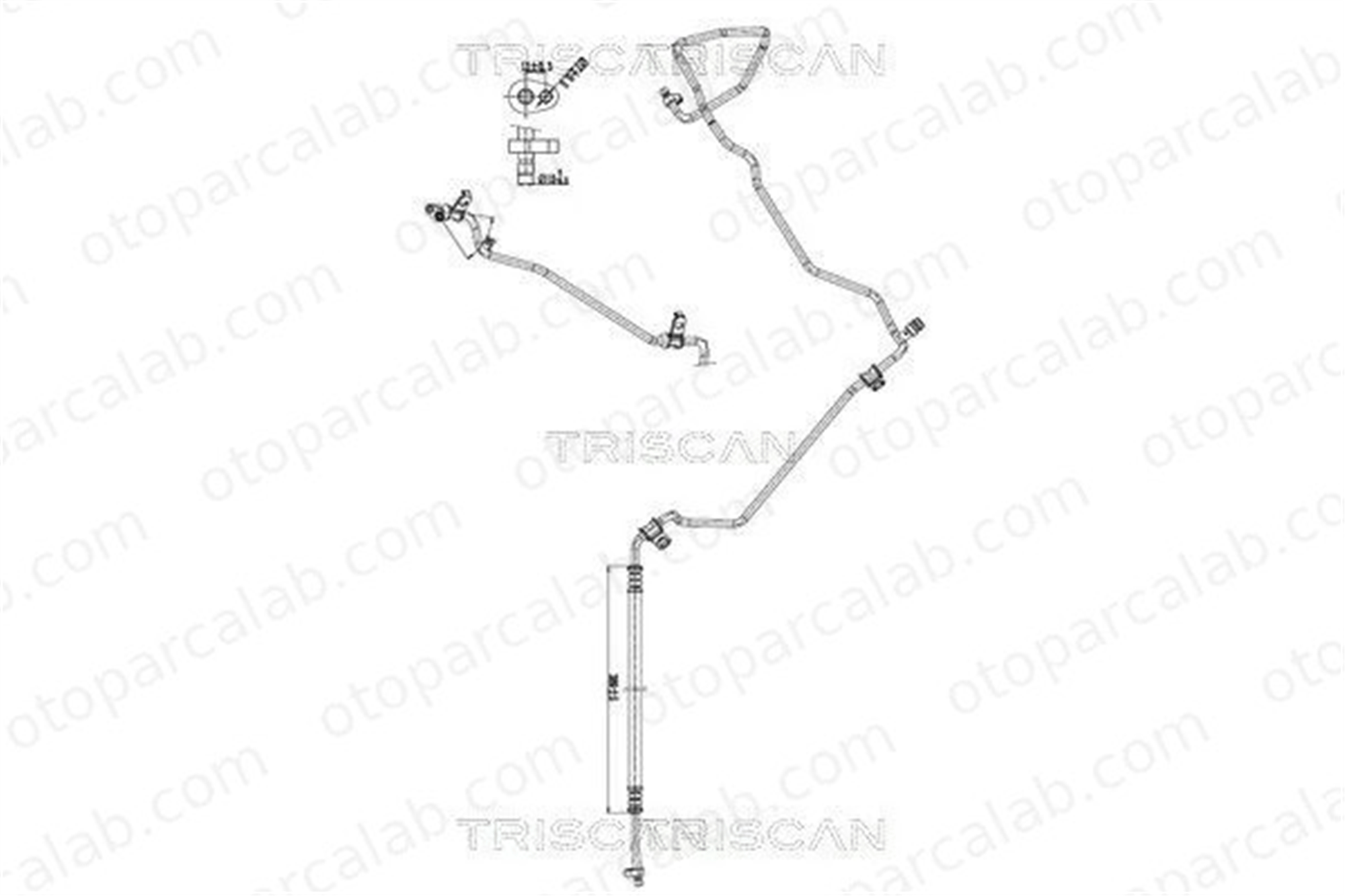 RENAULT ORJINAL 924401416R Klima Hortumu RENAULT TRAFIC III Minibüs/Otobüs TRAFIC III Panelvan/Van 924401416R 9244000Q3G
