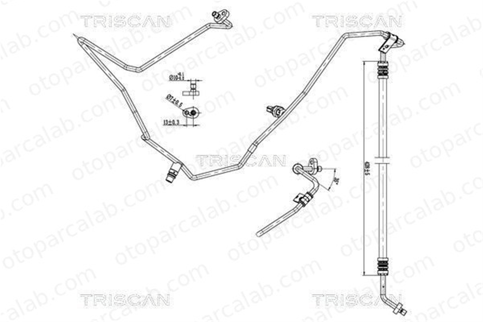 RENAULT ORJINAL 924408016R Klima Hortumu RENAULT CLIO IV CLIO IV Grandtour 924408016R 924403910R