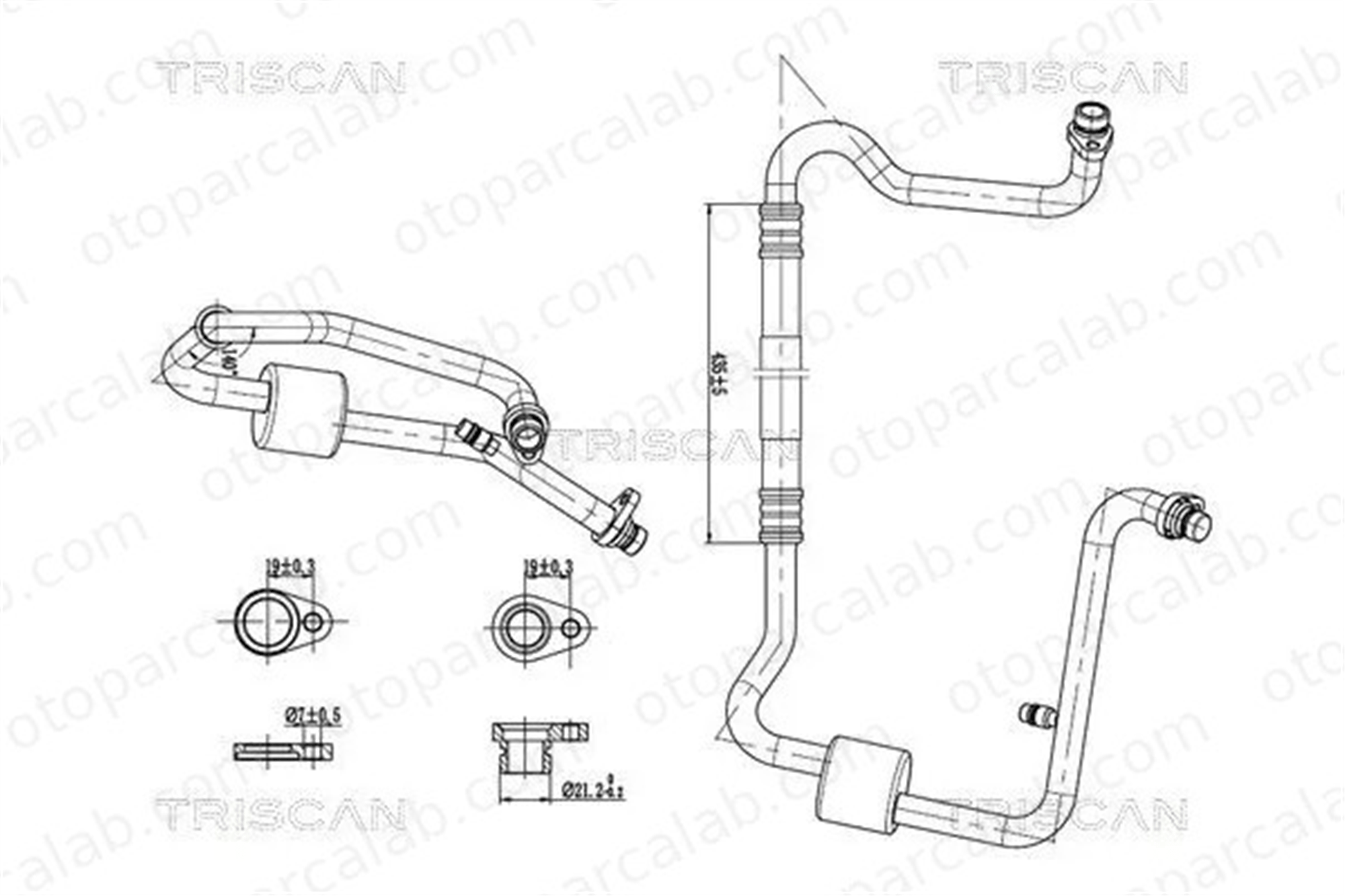 RENAULT ORJINAL 924804040R Klima Hortumu DACIA DUSTER DUSTER Kasa/SUV 924804040R 924800462R