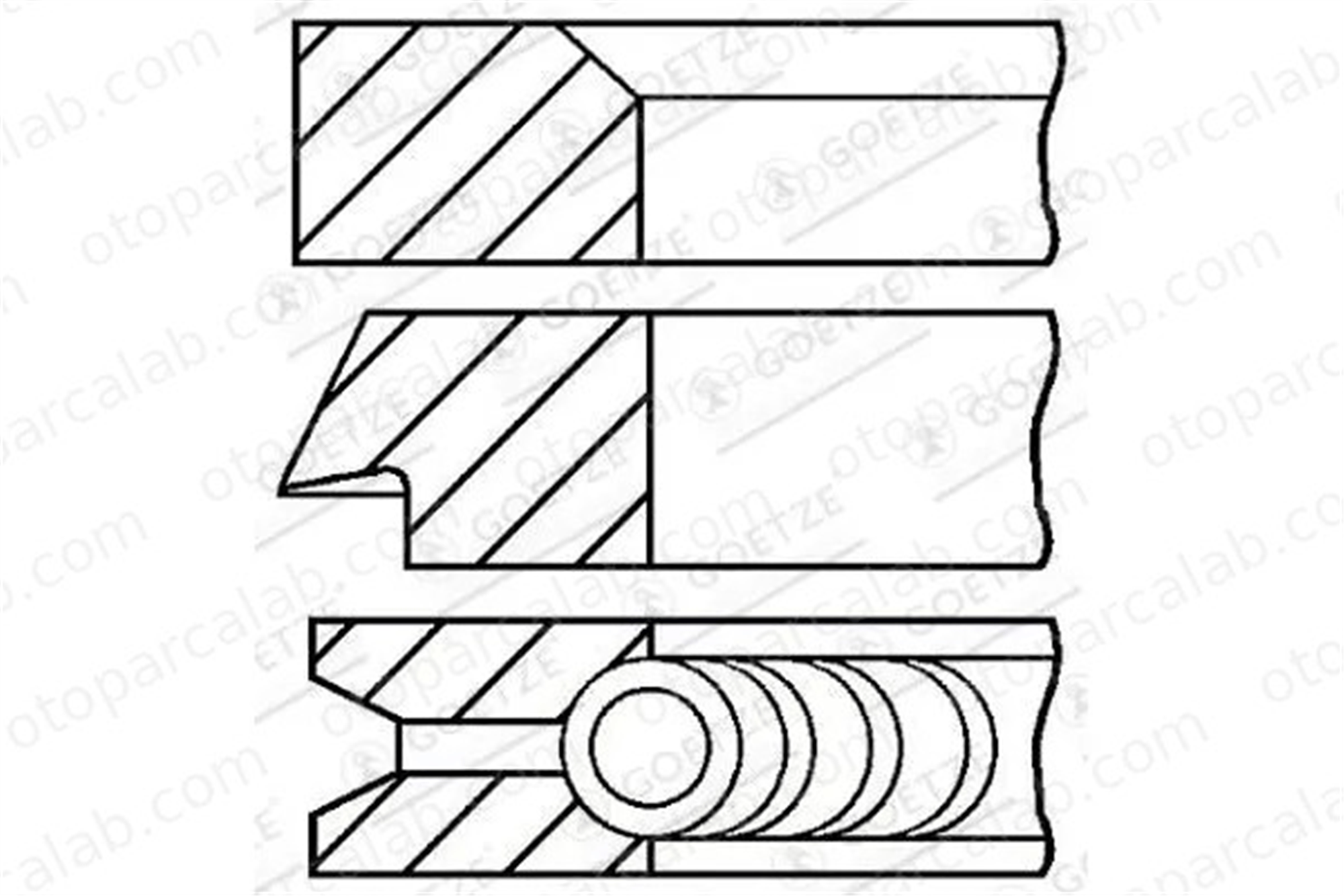 RIK 15440-000 Segman (84.00MM-STD) CITROËN AX PEUGEOT 205 II 15440000 9564421280