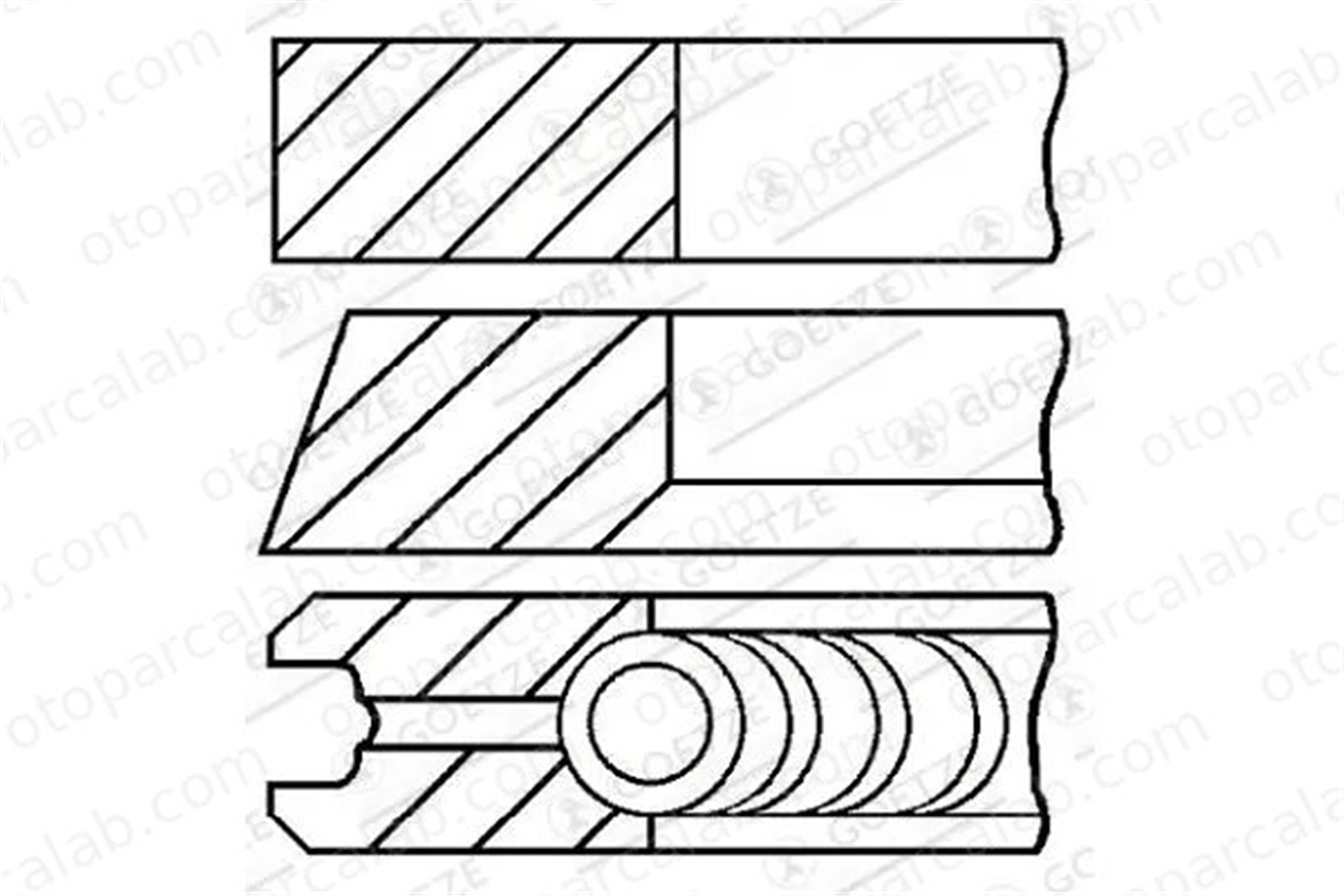 RIK 43430-000 Segman (86.00MM-STD) AUDI A6 C6 A6 C6 Avant 43430000 59198151M
