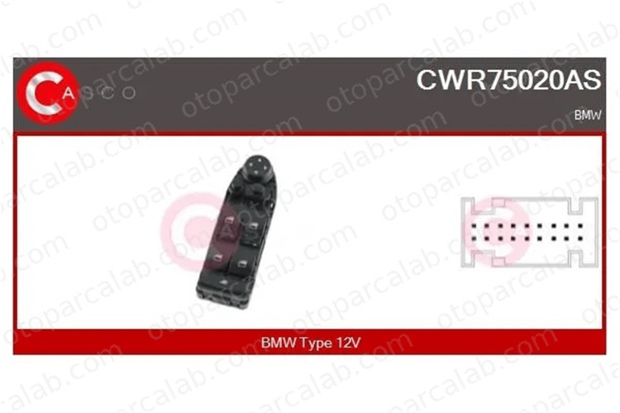 ROCKSWELL A255 Cam Açma Düğmesi Ön Sol BMW 3 Touring 3 61319217330 61316948623