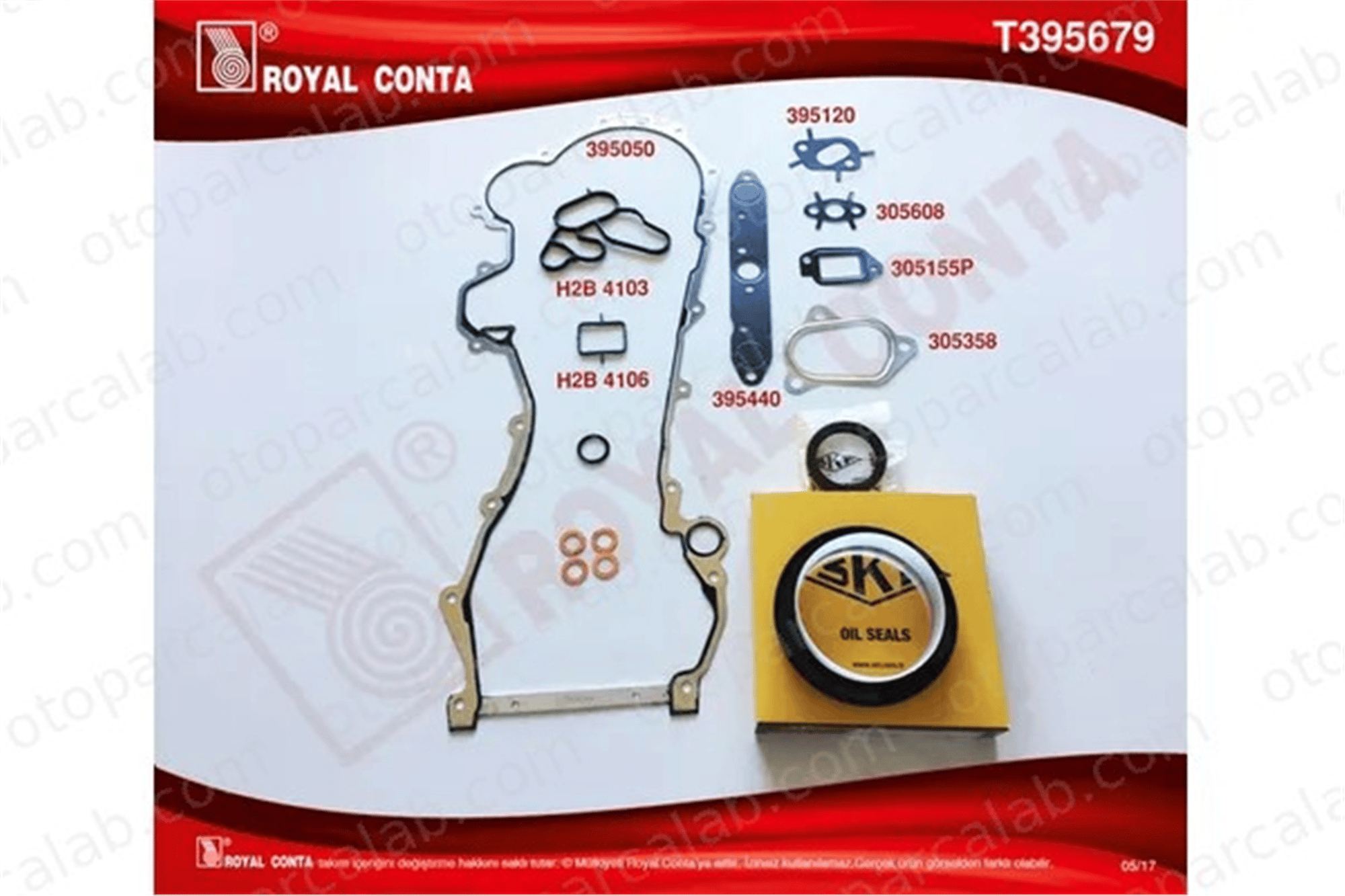 ROYAL T395679 Takım Conta FIAT PANDA PUNTO 197CH 1606245