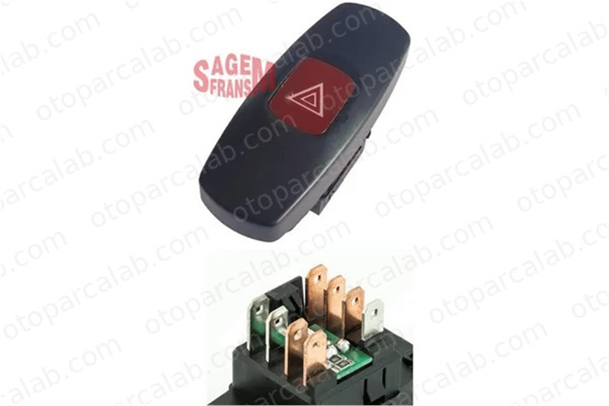 SAGEM 500227 Dörtlü Flaşör Düğmesi FIAT MAREA MAREA Weekend 735257109 712953614