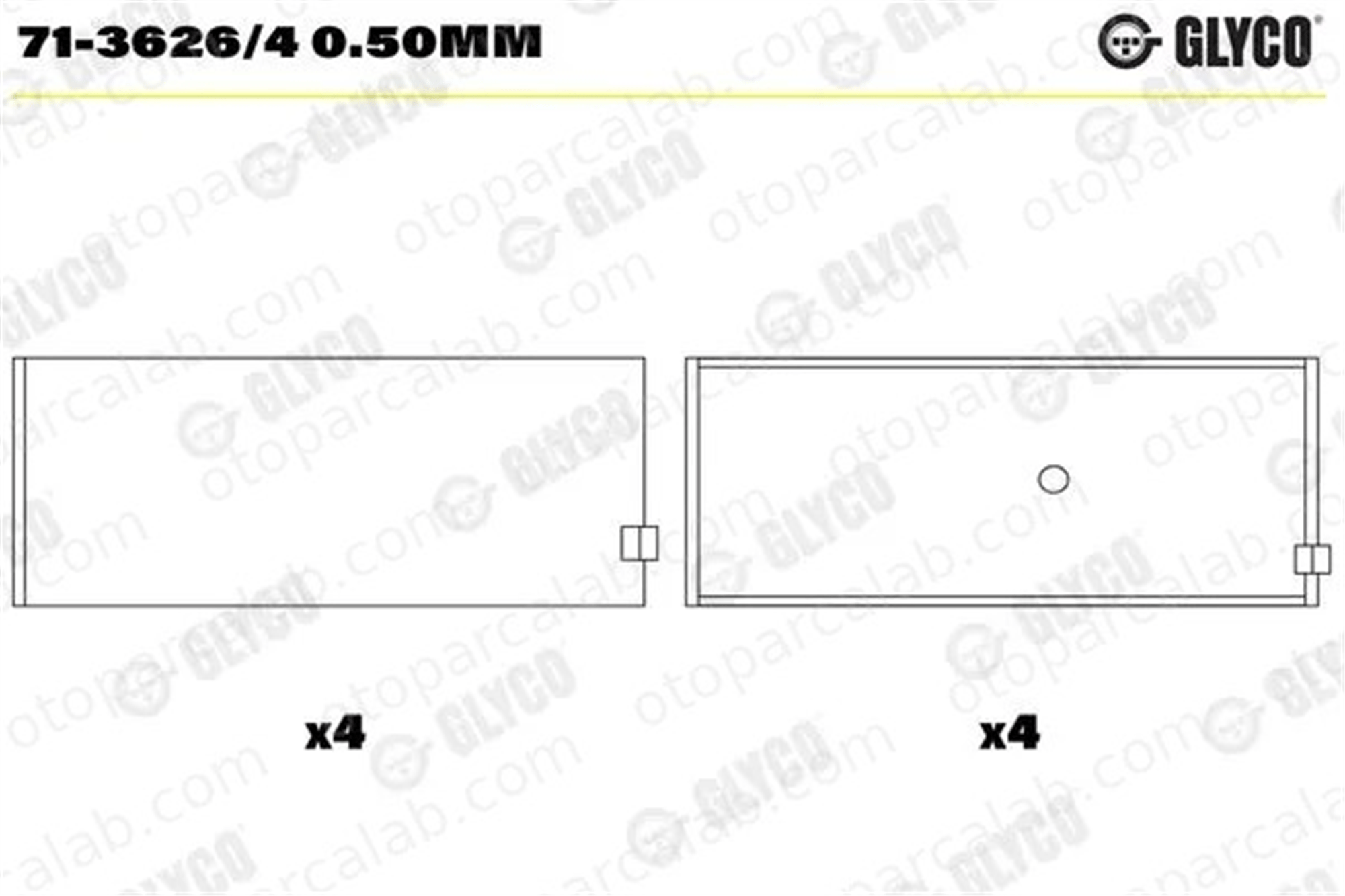 SAHIN 4366050 Kol Yatak (0.50) ŞAHİN 4366050 OPEL KADETT E Hatchback VECTRA A 622790 90010462