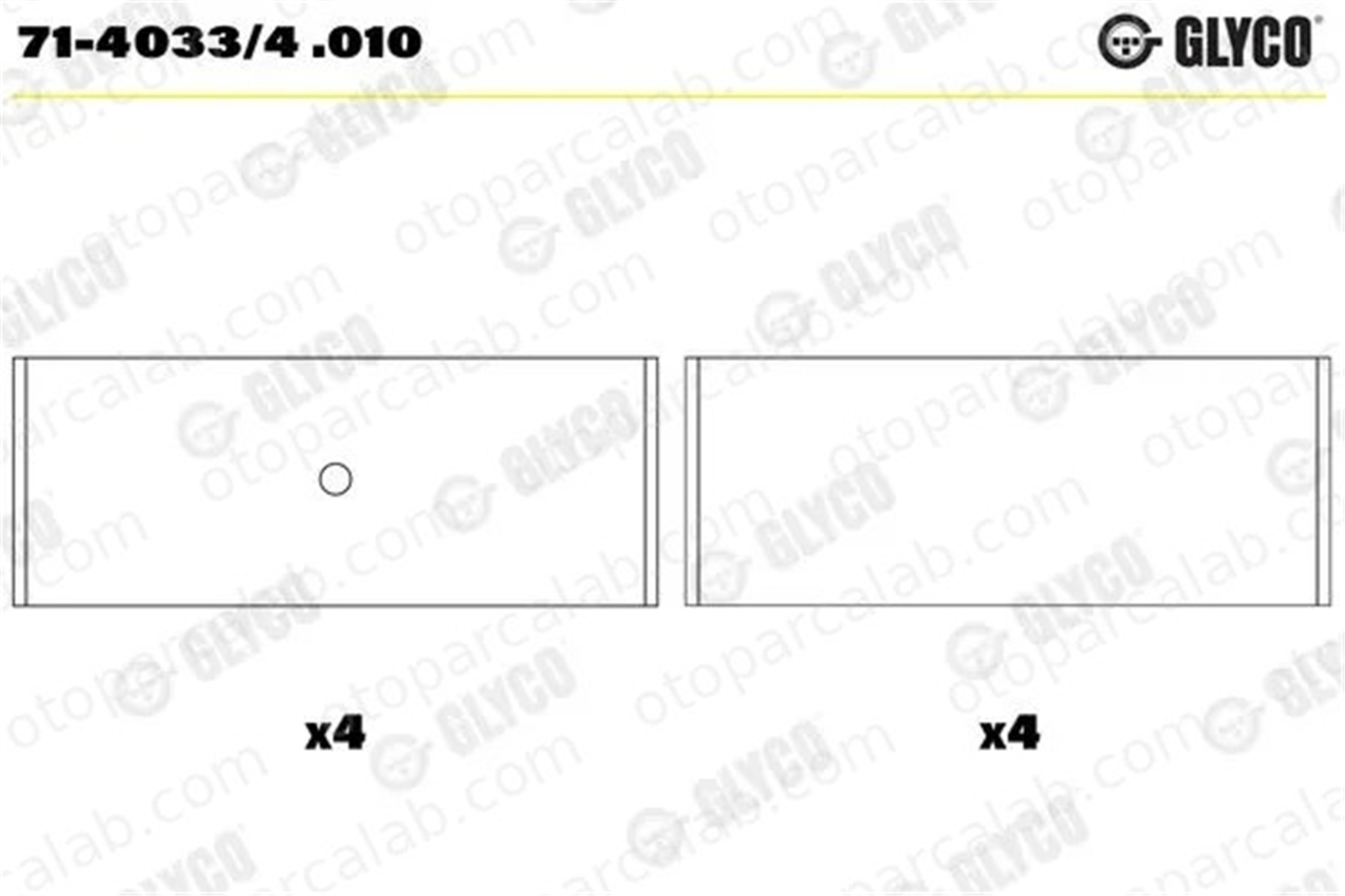 SAHIN KL4307MX025 Kol Yatak (0.25) ŞAHİN KL4307MX025 FIAT PANDA PUNTO 7140334