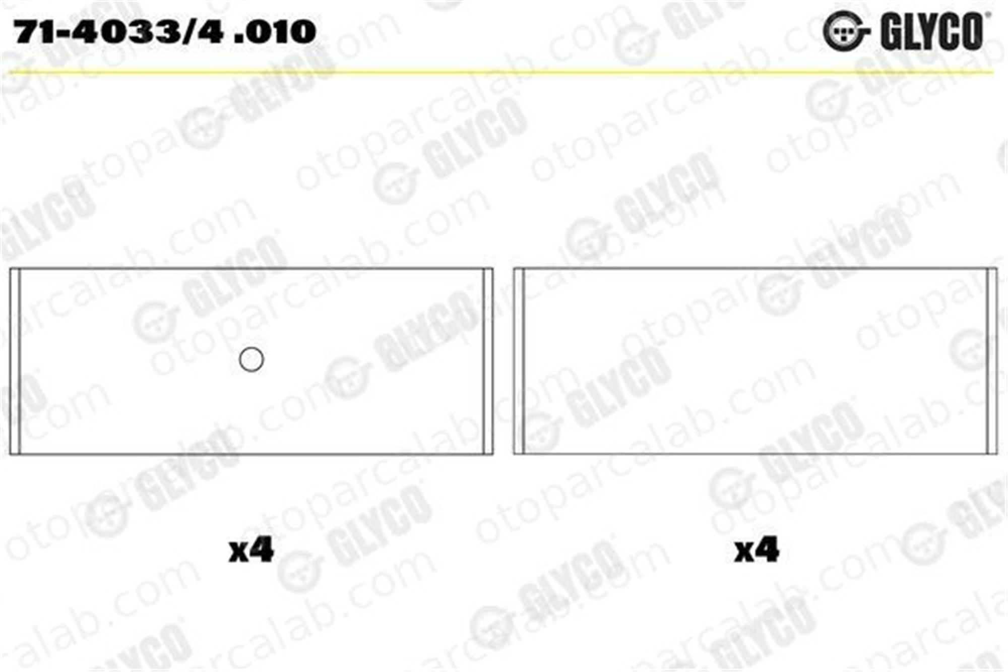 SAHIN KL4307MX050 Kol Yatak (0.50) ŞAHİN KL4307MX050 FIAT PANDA PUNTO 7140334