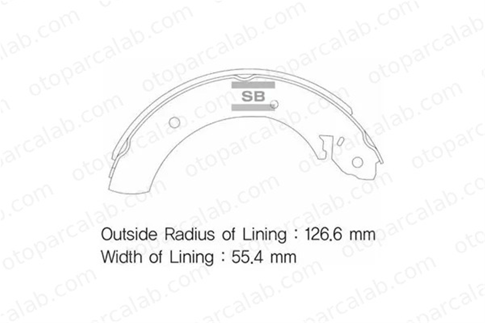 SANGSIN SA072-GR Fren Pabuçlu Balata Arka FORD GRANADA Turnier HYUNDAI H100 Panelvan/Van 5830544A40 5830534A10