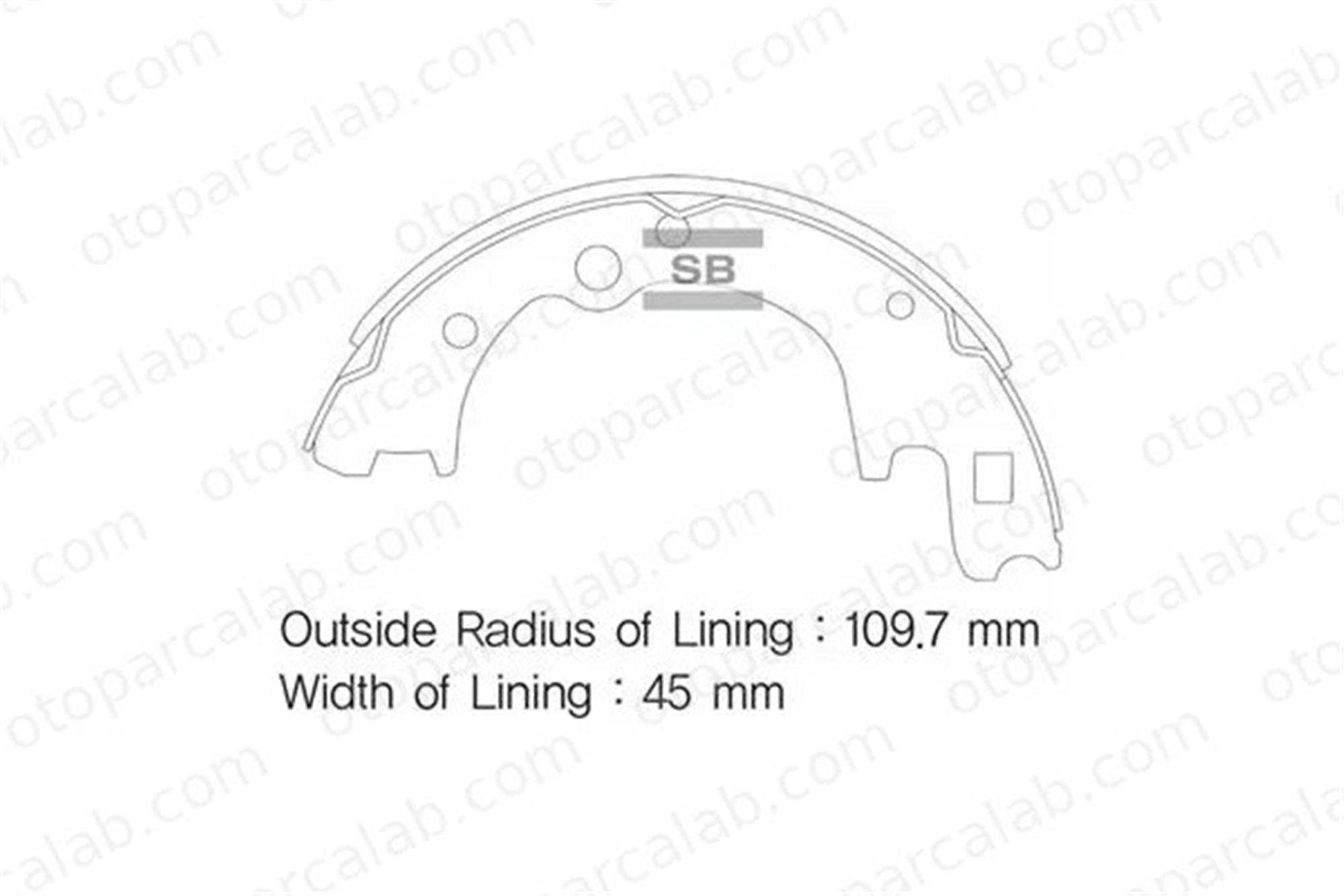 SANGSIN SA072-PO Fren Pabuçlu Balata Arka HYUNDAI H-1 / STAREX Minibüs/Otobüs H100 Panelvan/Van 5830544A50 583054BA00