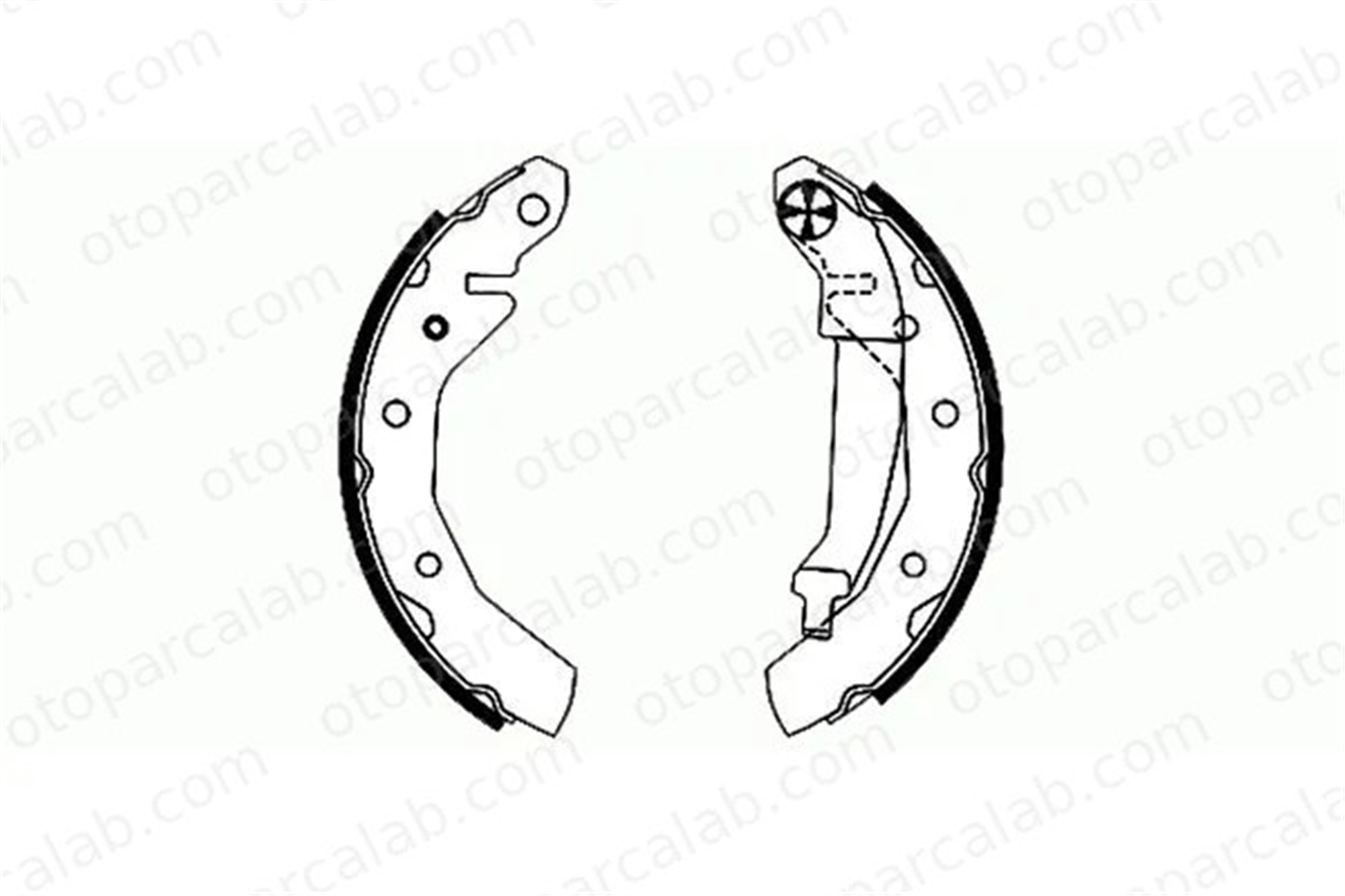 SANGSIN SA086 Fren Pabuçlu Balata Arka CHEVROLET MATIZ SPARK 96268686 96446178