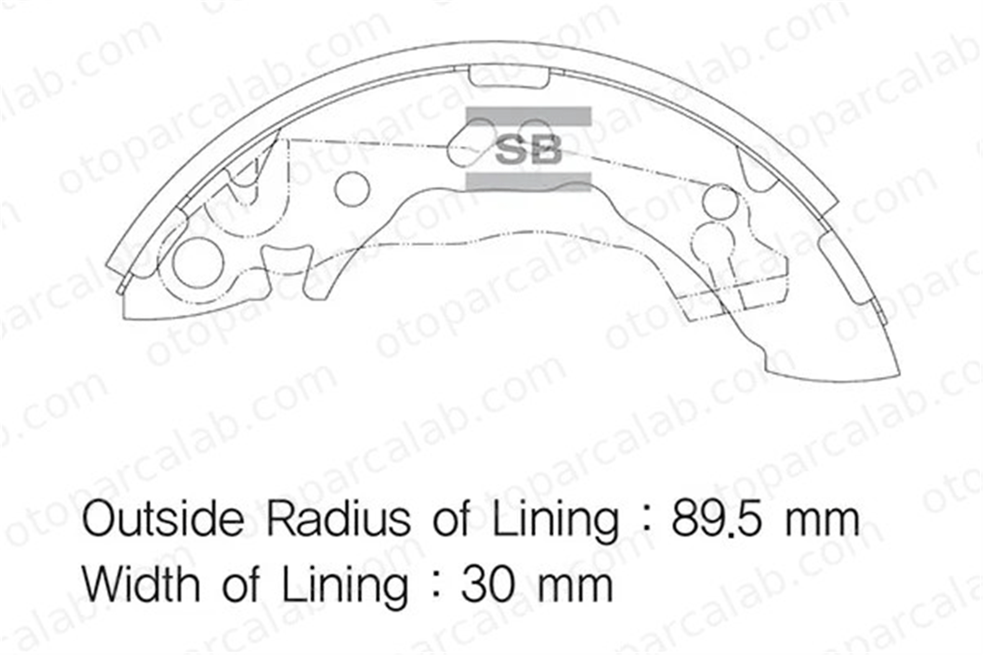 SANGSIN SA096 Fren Pabuçlu Balata Arka HYUNDAI ATOS 5830502A00 5830505A00