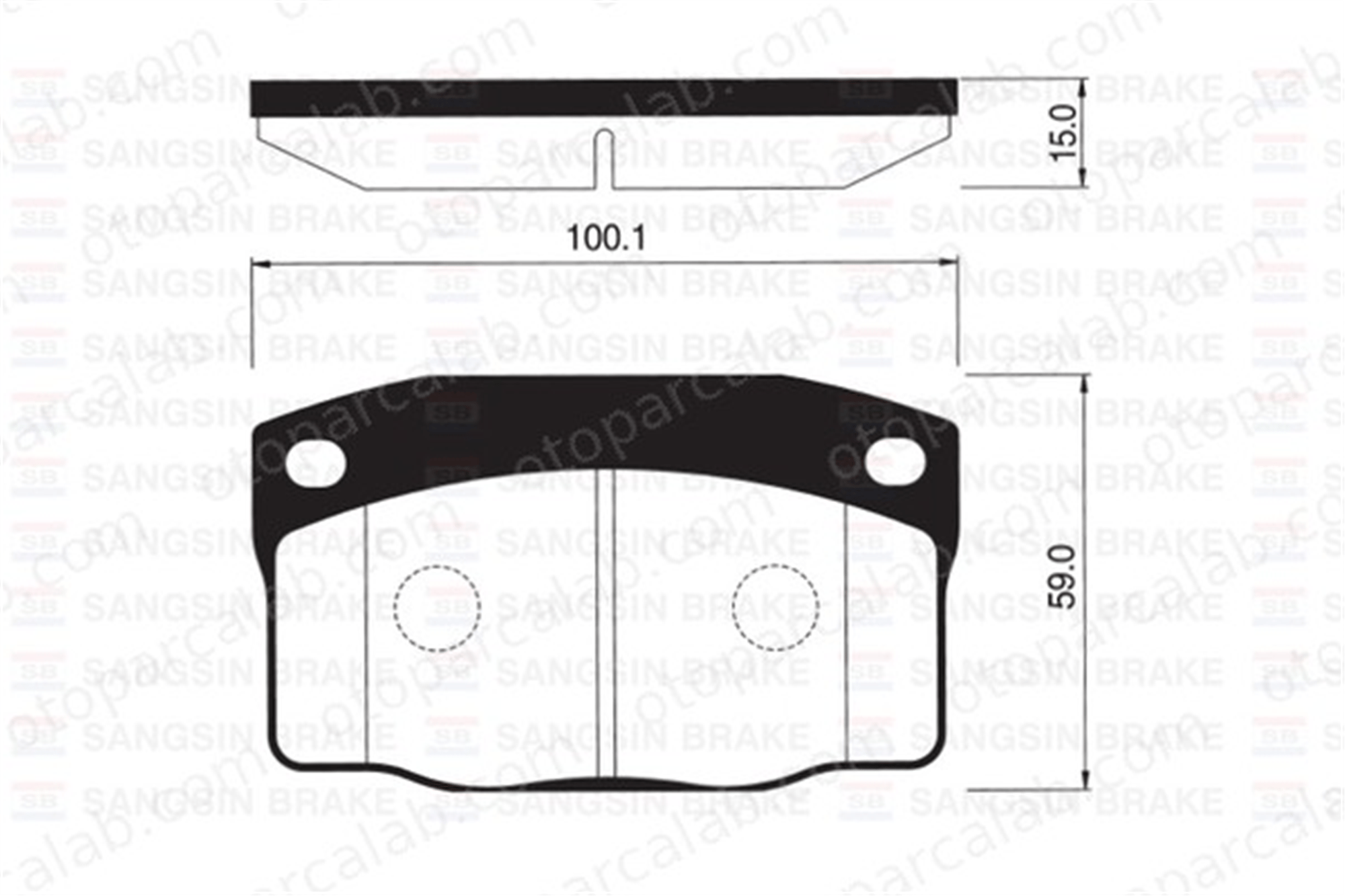 SANGSIN SP1055 Fren Disk Balata Ön OPEL KADETT E Hatchback KADETT E 1605586 1605788