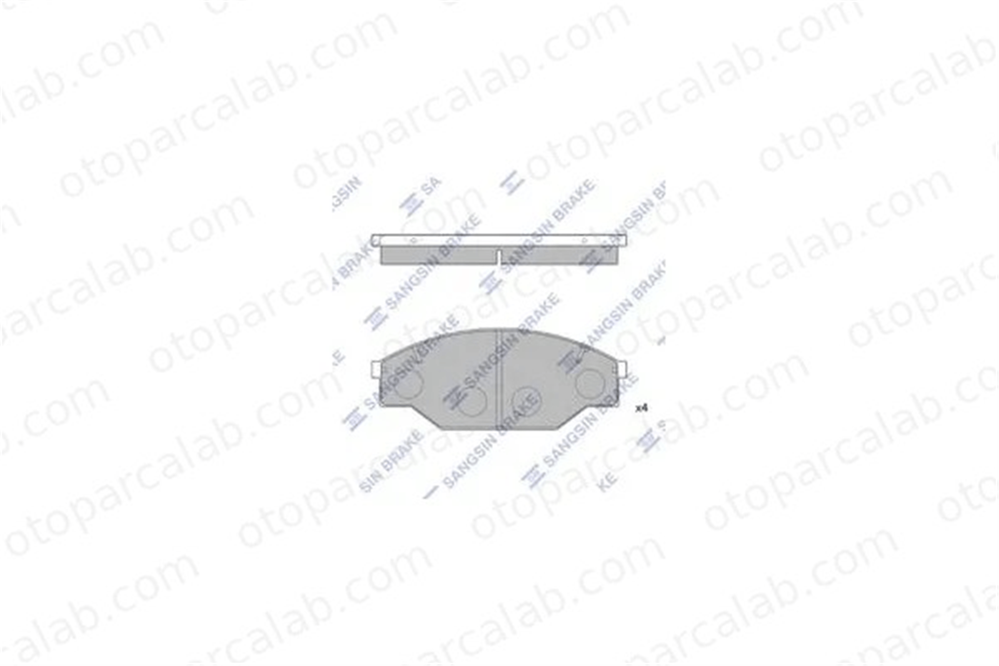 SANGSIN SP1121 Fren Disk Balata Ön VW TARO TOYOTA HIACE III Minibüs/Otobüs 446535320 446535020