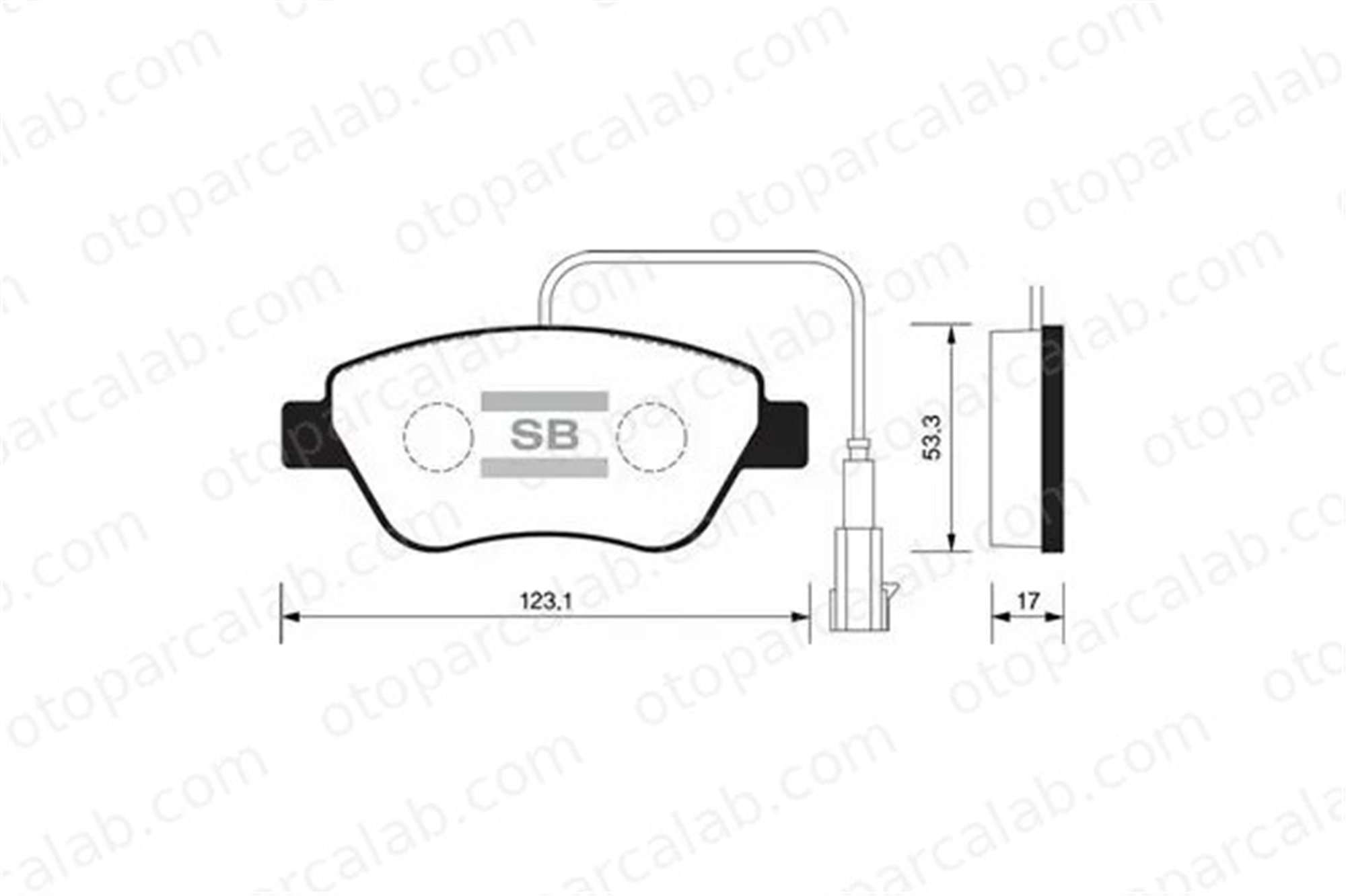 SANGSIN SP1201 Fren Disk Balata Ön FIAT GRANDE PUNTO DOBLO Kasa/büyük limuzin 425406 77365651