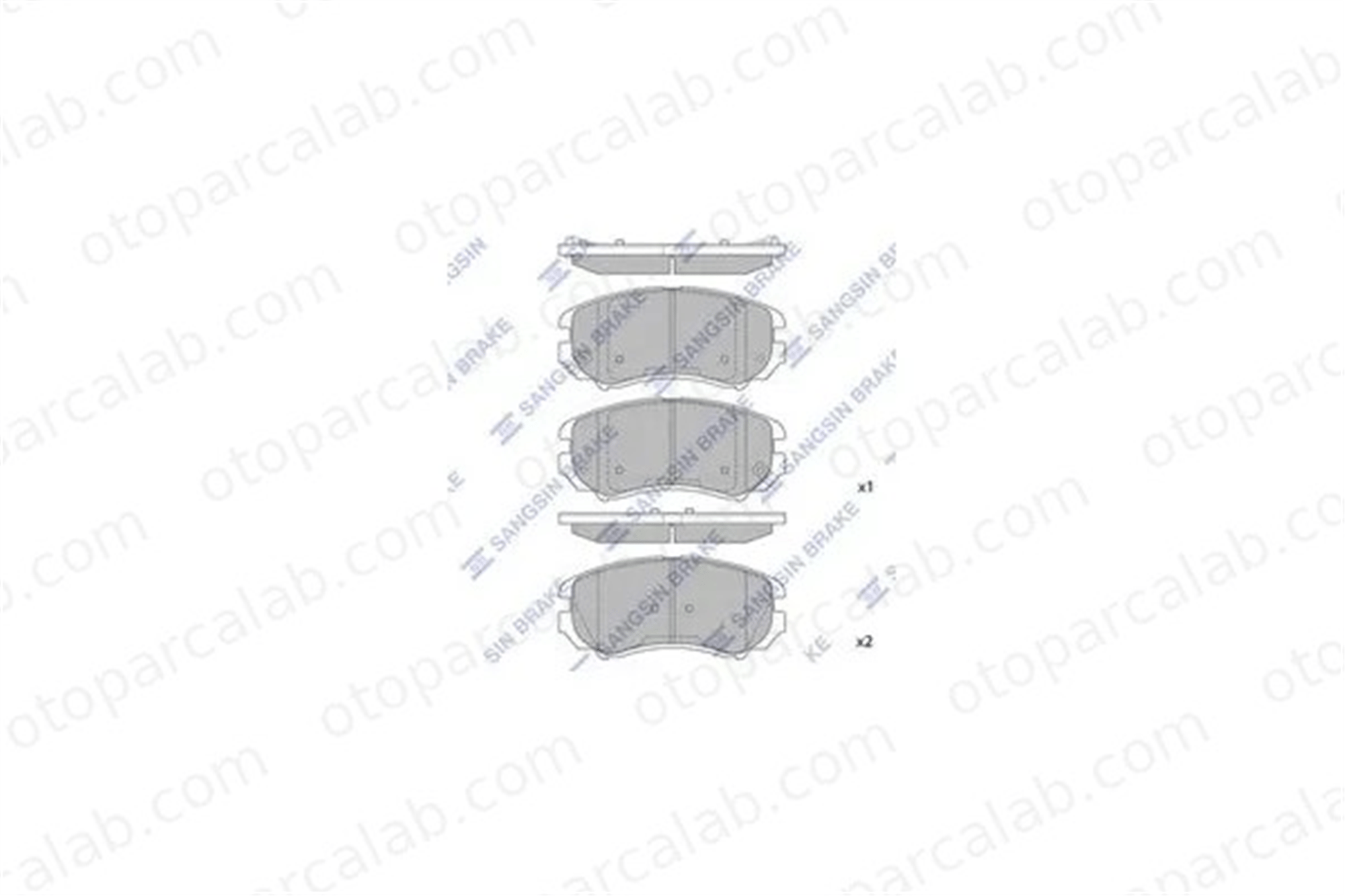 SANGSIN SP1202 Fren Disk Balata Ön HYUNDAI TUCSON KIA SPORTAGE II 581012HA10 581012EA11