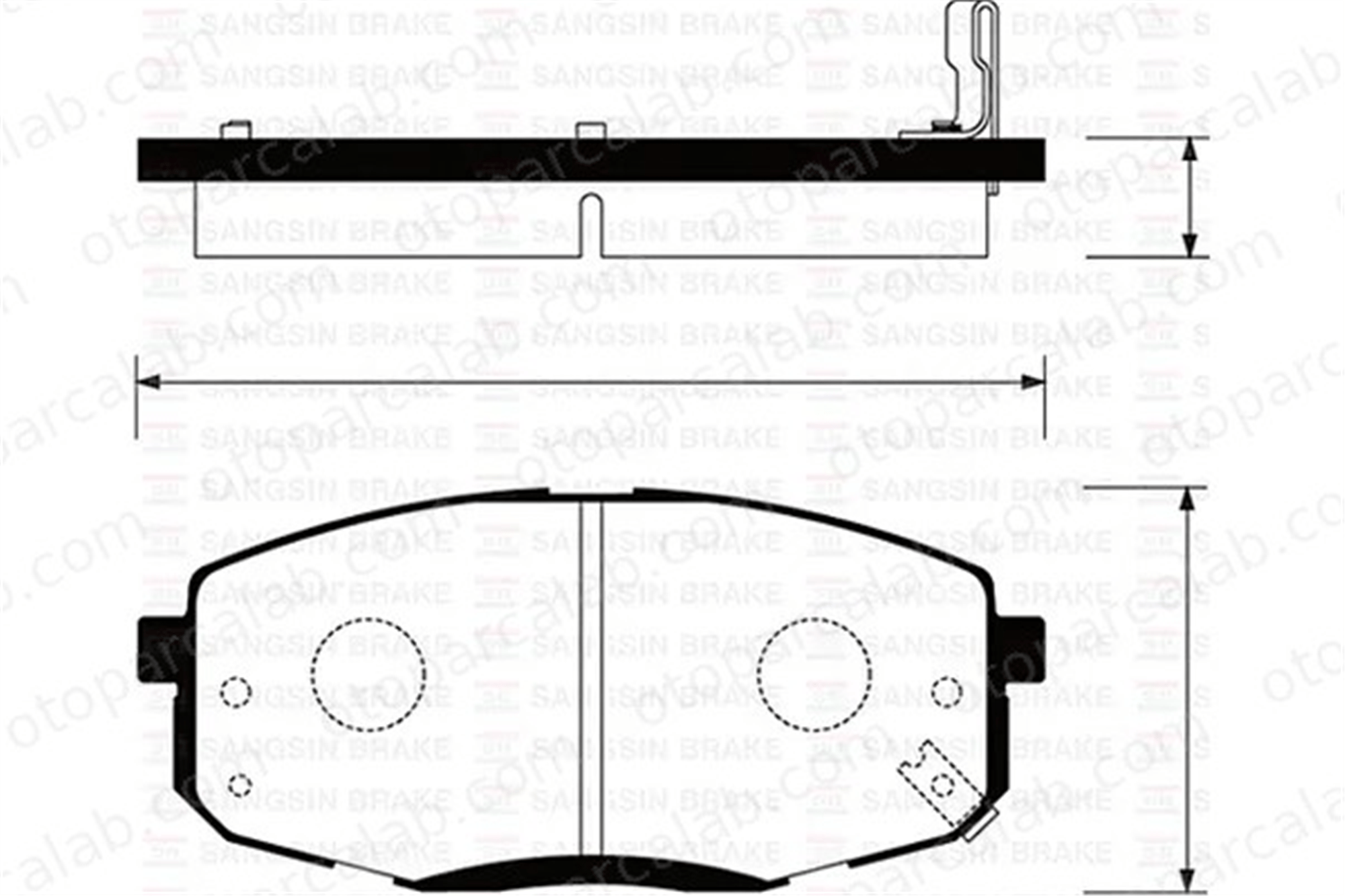 SANGSIN SP1240 Fren Disk Balata Ön KIA CEE'D SW PRO CEE'D 581011HA00 581011HA10